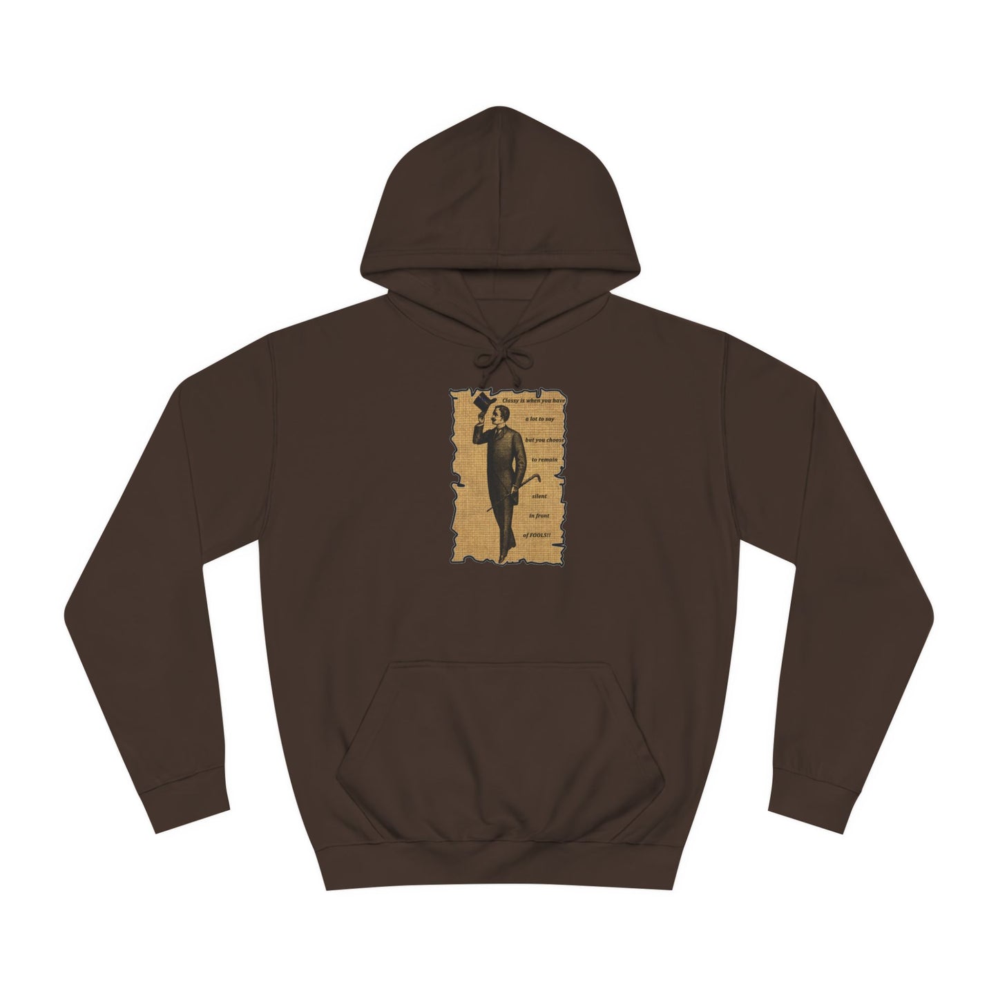 Sophisticated Vintage Silence (Hoodie - Cozy and Durable)