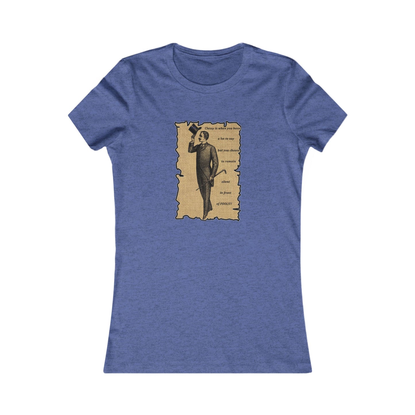Sophisticated Vintage Silence (Women - Premium Cotton Tee)