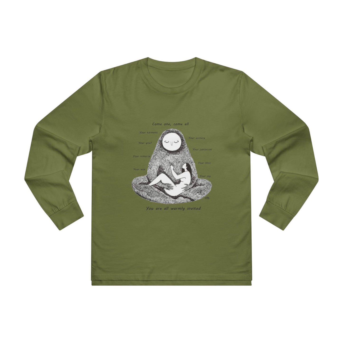 Get Yours Now -- Come one, come all  (Men's Base Longsleeve Tee - All-Season Wear)