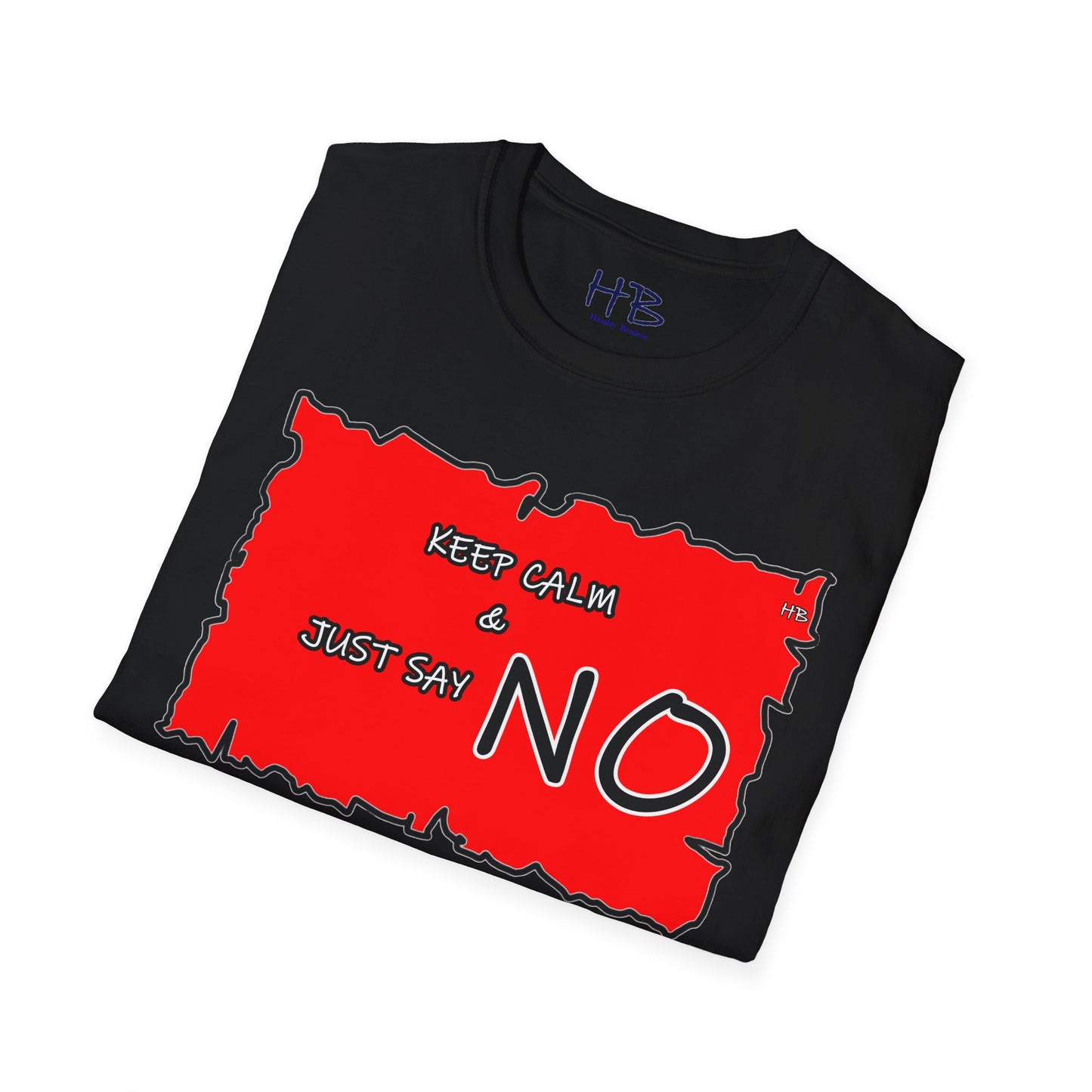 The Fearless Bold Red Attire with a Powerful Message; The 'NO' Declaration