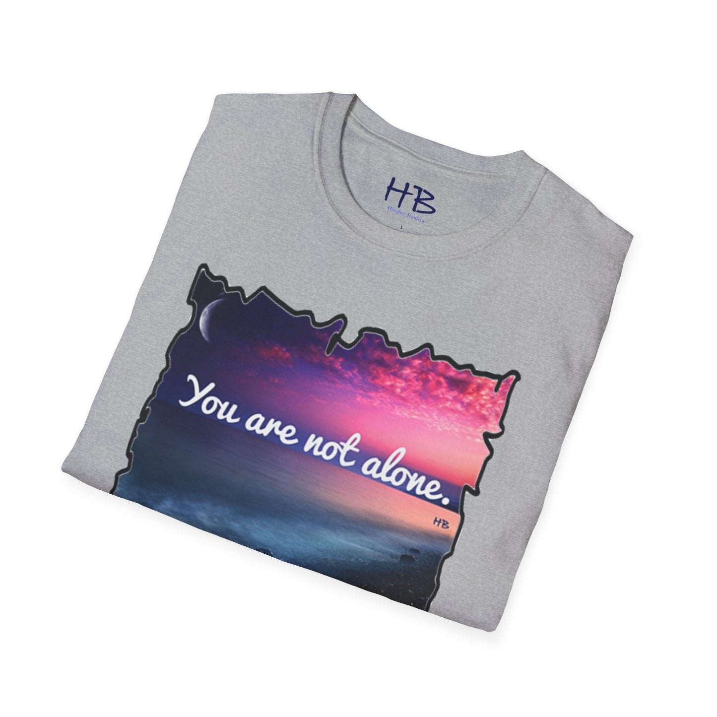 Radiating Hope: A Crescent Moon in the Blushing Sky: You are not alone