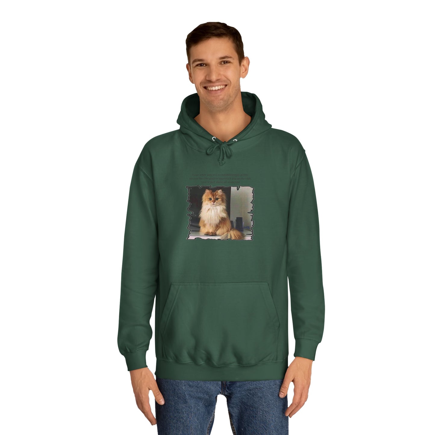 Get Yours Now -- Mesmerizing Lonely Kitty (Hoodie - Cozy and Durable)