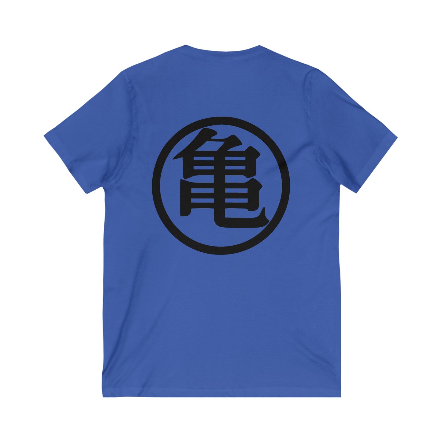 Superhero in Blue in max level (Unisex Jersey Short Sleeve V-neck - Comfortable Everyday Wear)