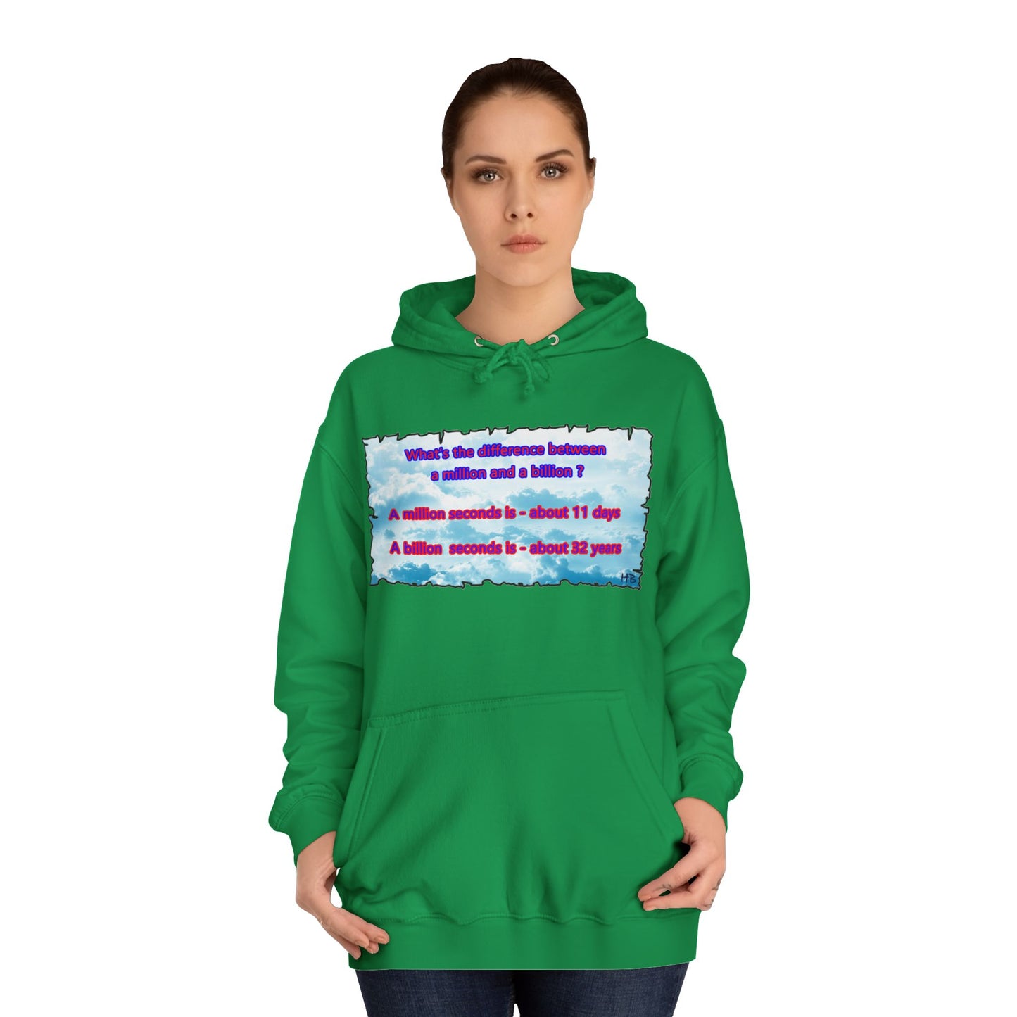 Get Yours Now -- Difference between million and billion calculated in seconds (Hoodie - Cozy and Durable)