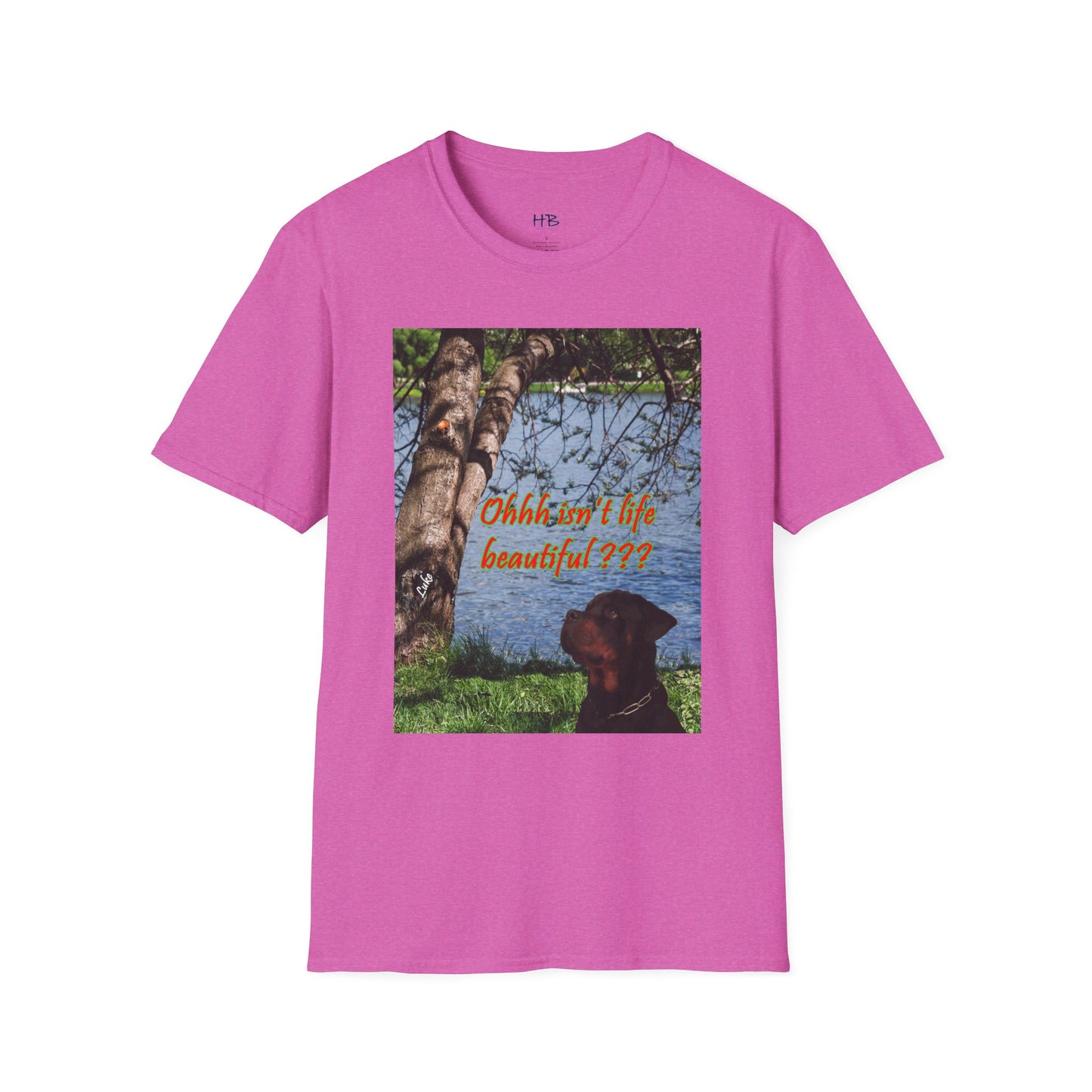 Luke the Rothweiler pondering on how life is beautiful