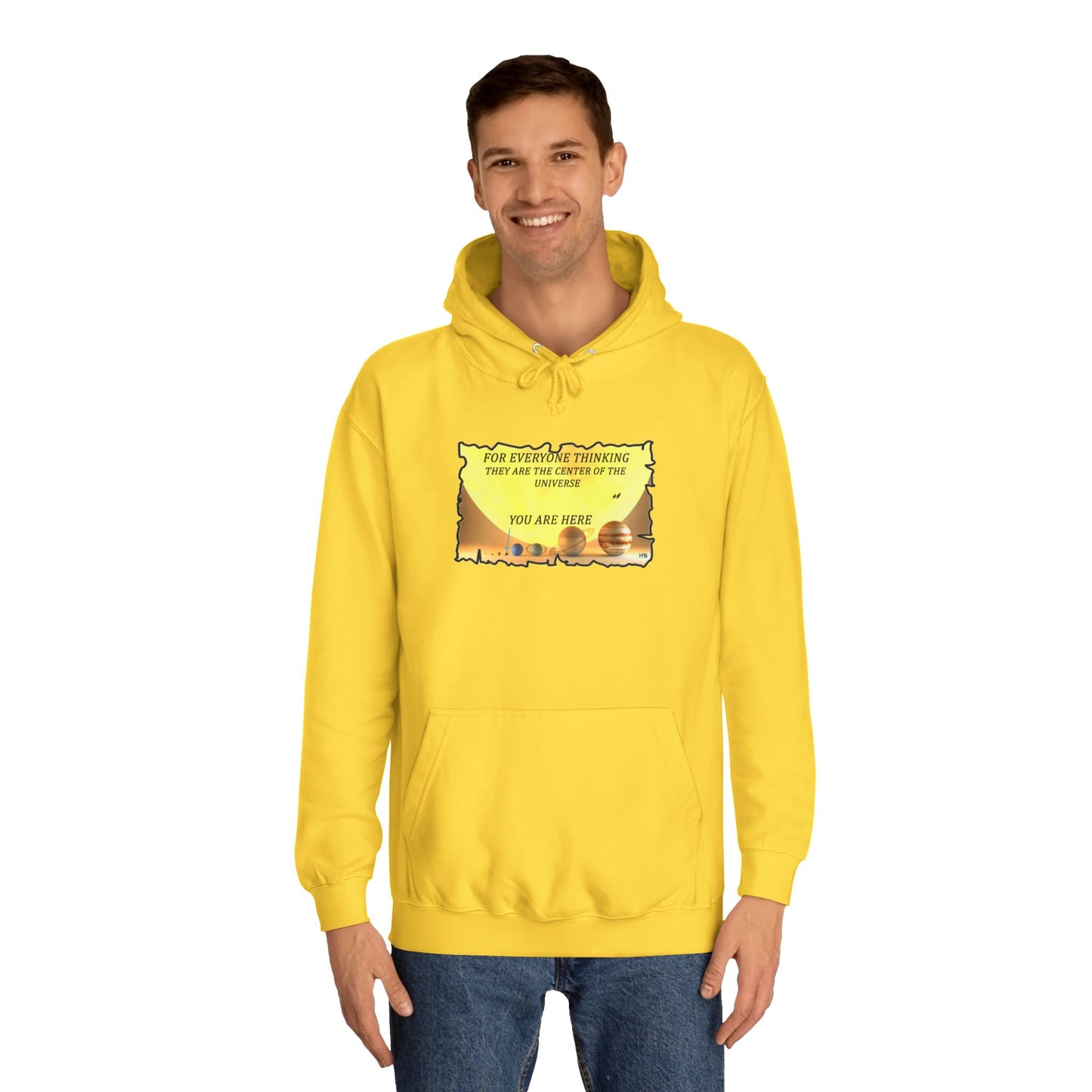 Get Yours Now -- Center of the Universe Reality Check using Galactic Humor 2 (Hoodie - Cozy and Durable)
