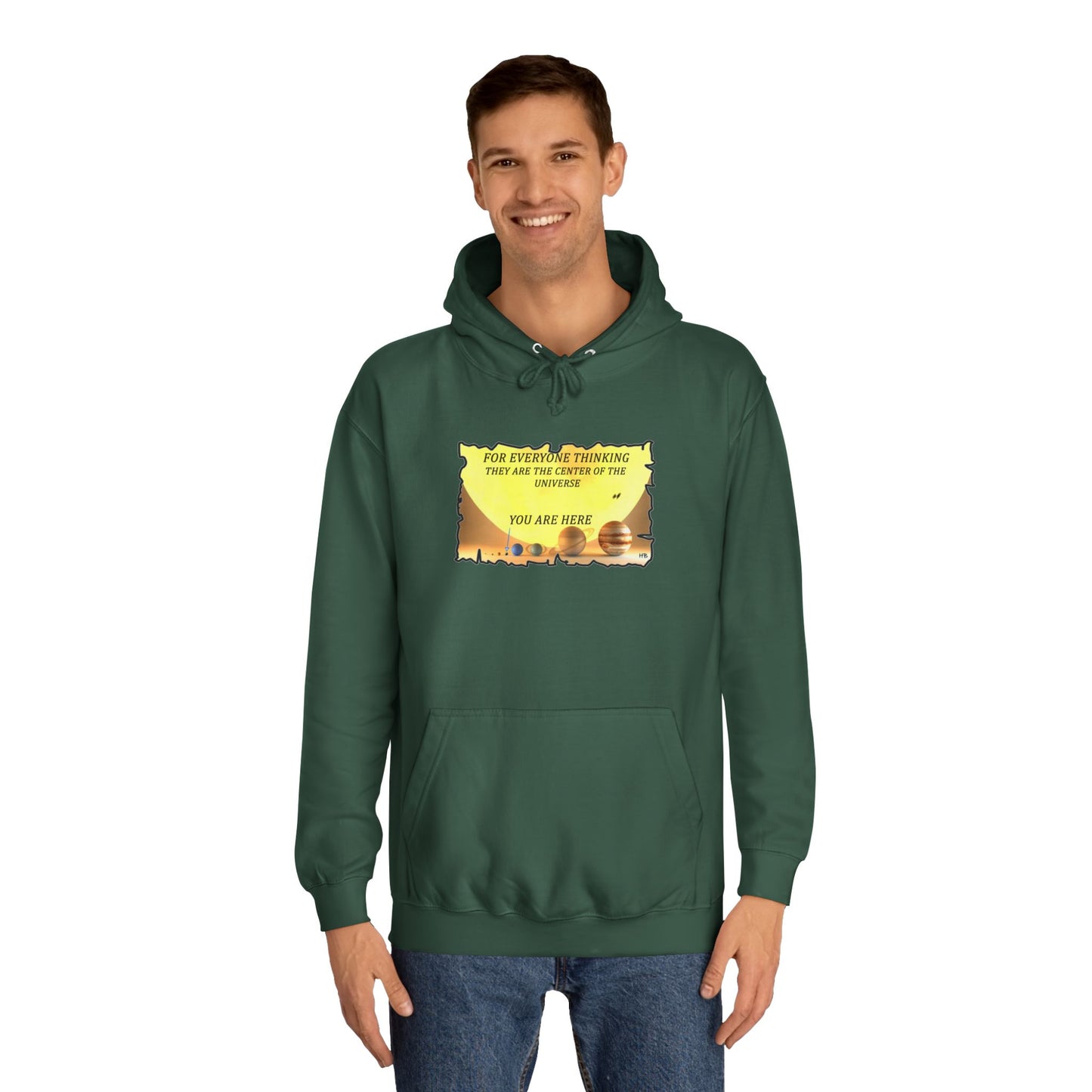 Get Yours Now -- Center of the Universe Reality Check using Galactic Humor 2 (Hoodie - Cozy and Durable)