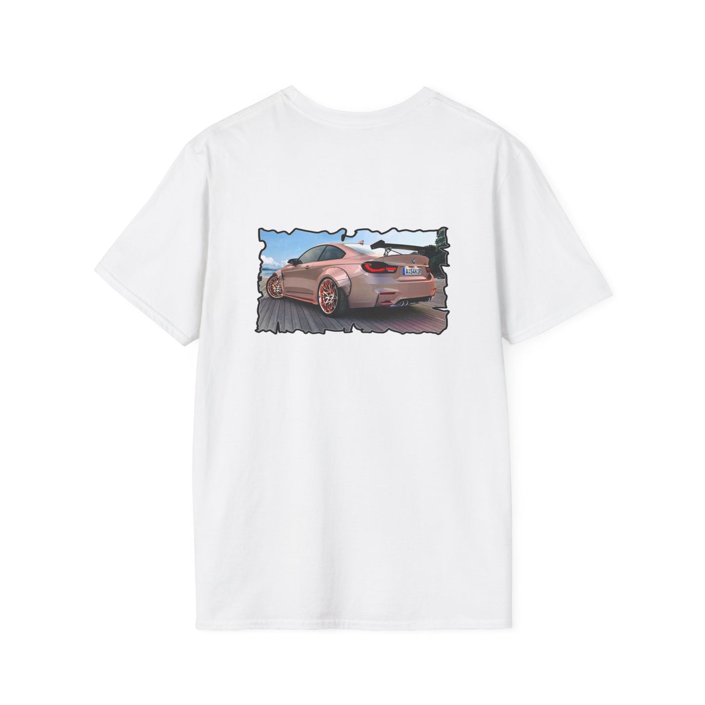 Customized pink BMW M3