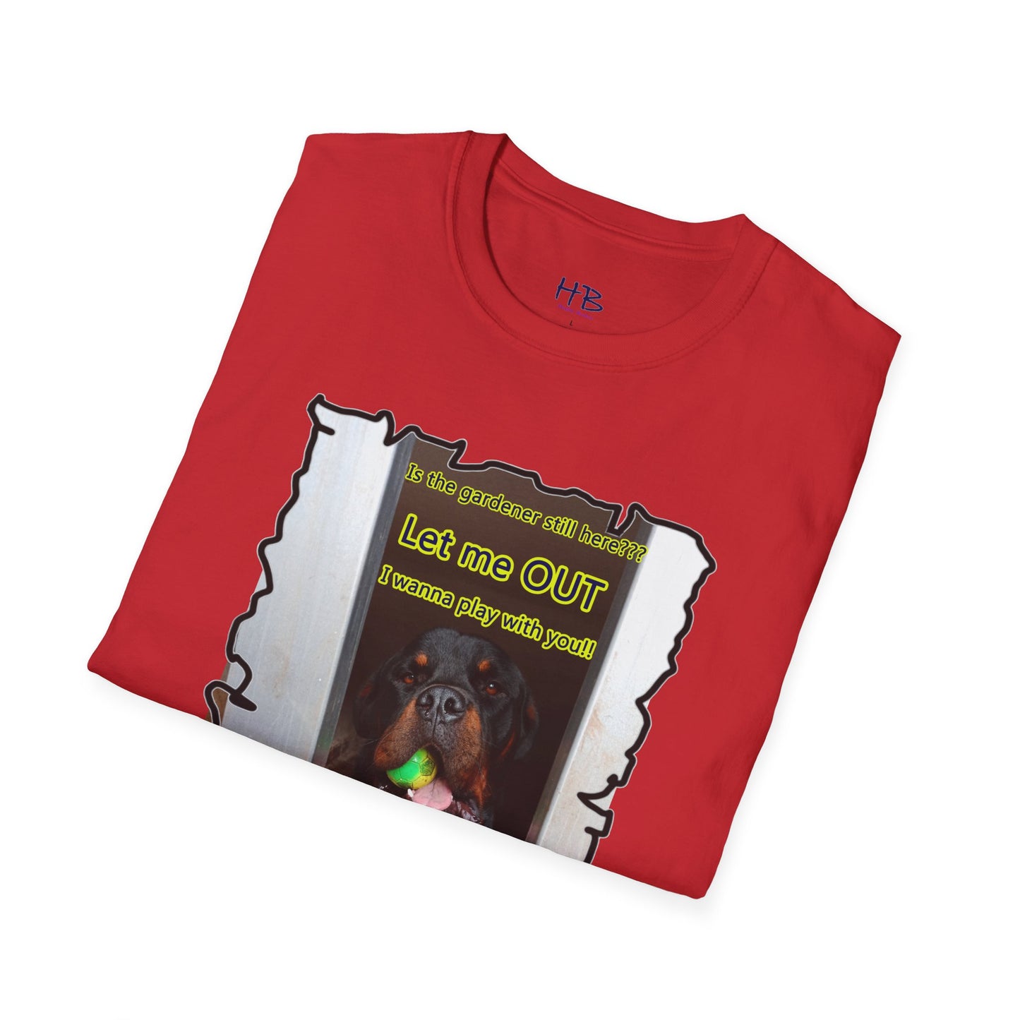 Luke (Male Rottie) with ball begging to play