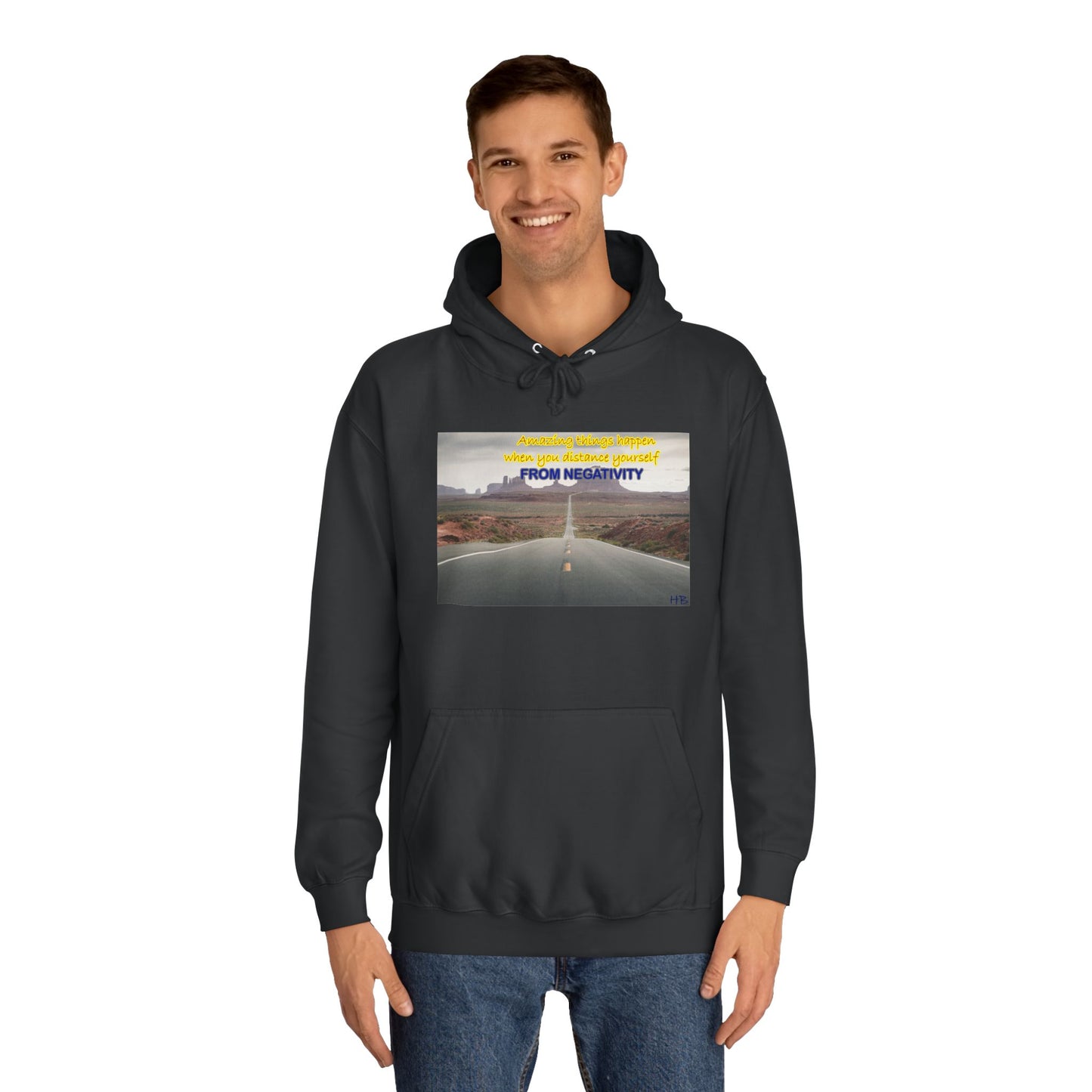 Amazing Things Happen when Distancing from Negativity (Hoodie - Cozy and Durable)