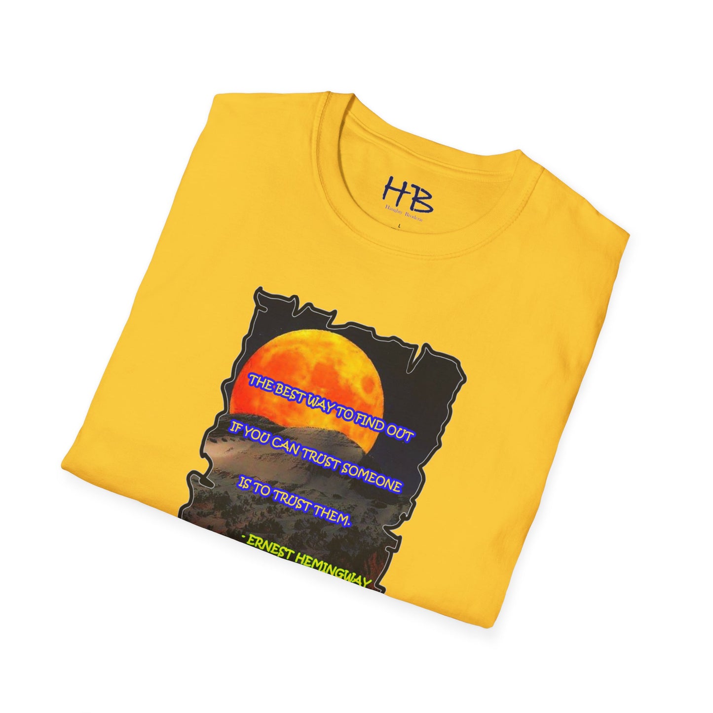 A Wise Quote Beneath the Full Moon: Earn Trust Like Hemingway