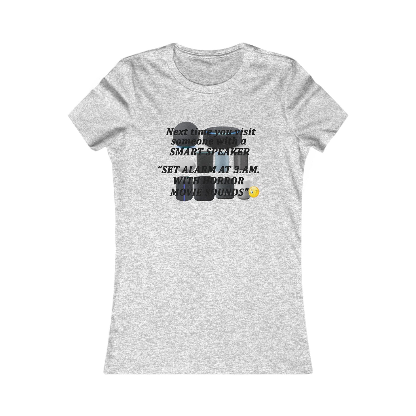 3 AM Horror movie sound (Women - Premium Cotton Tee)