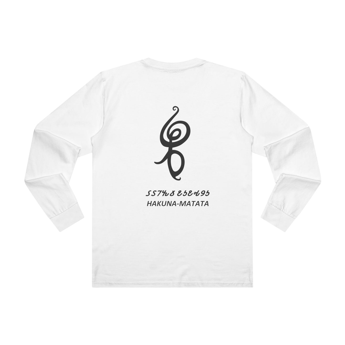 Smile Spark with Hakuna Matata Positivity Patrol Duo (Men's Base Longsleeve Tee - All-Season Wear)