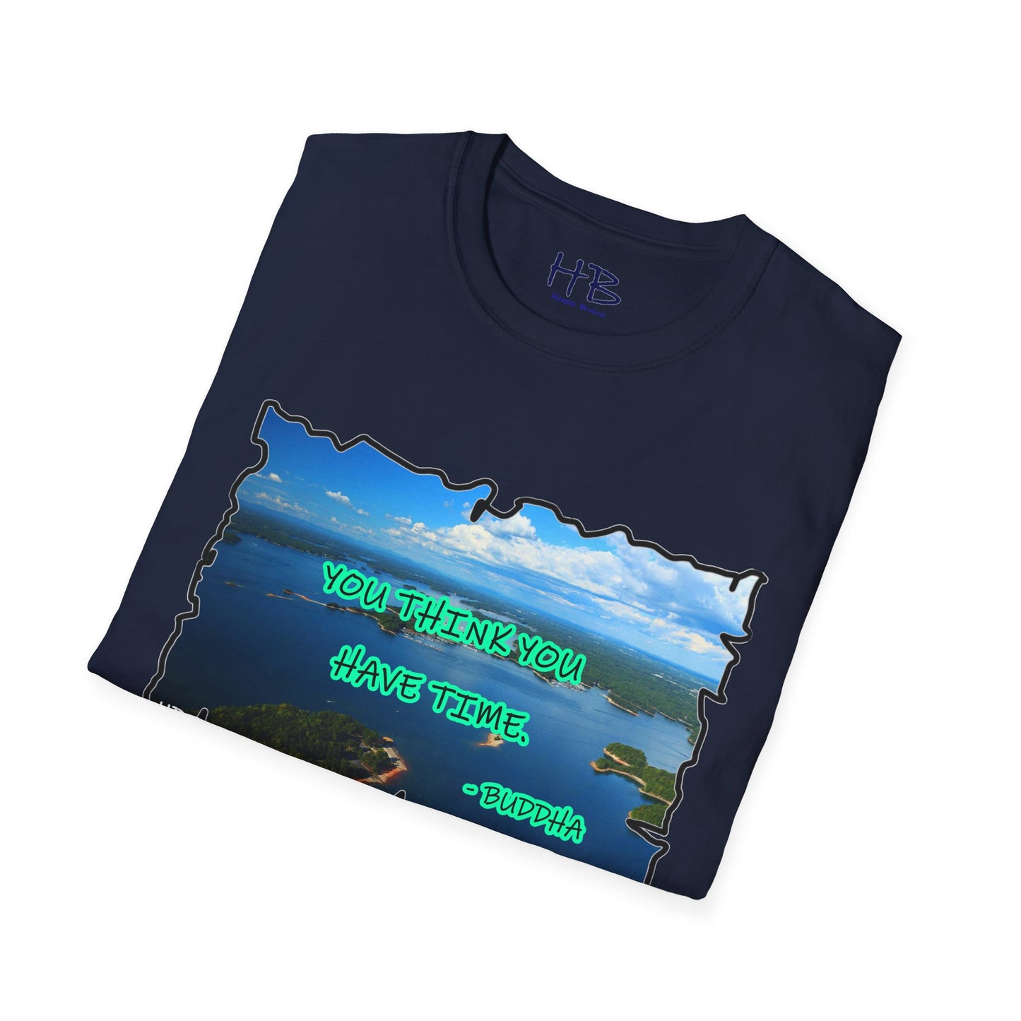 Buddha's Timeless Horizon Harmony; Philosophical Mirage Ethereal Lake Sunset Discourse 6