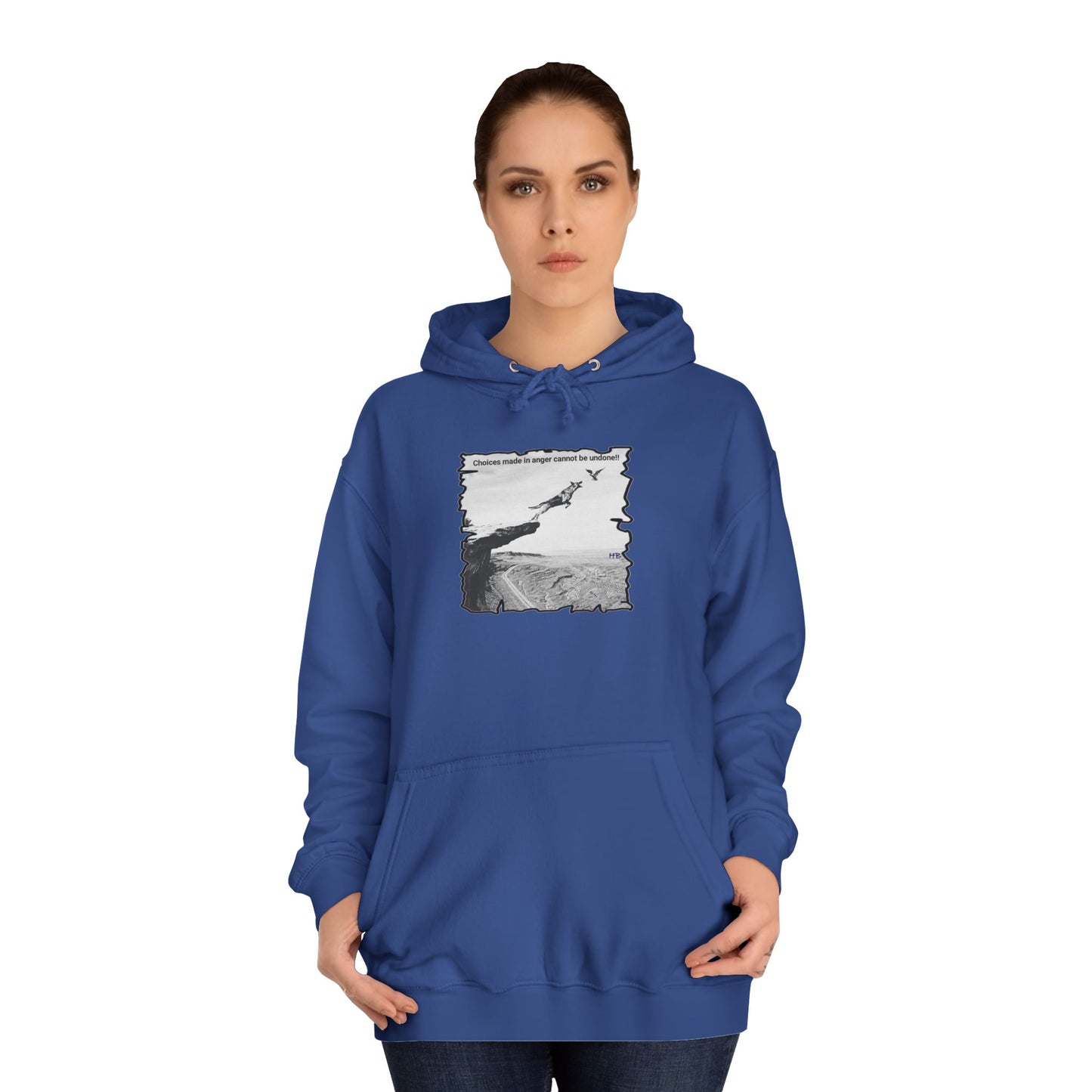 UnWise Woof Cliffhanger Choice Anger's Edge (Hoodie - Cozy and Durable)