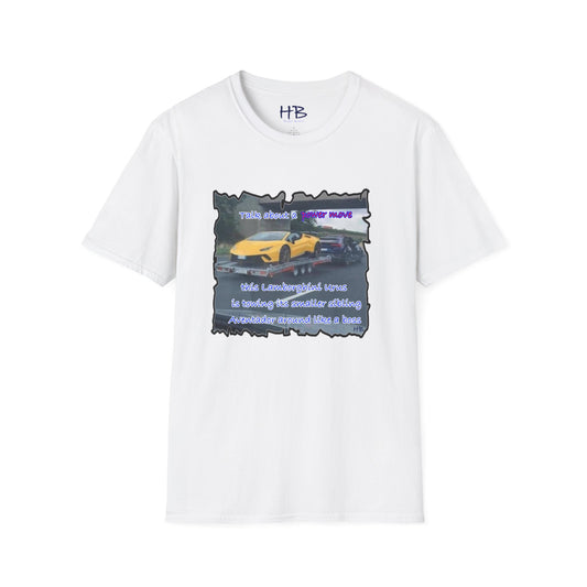 Oh look, it's a unicorn on wheels! Power Move Lambo towing Lambo