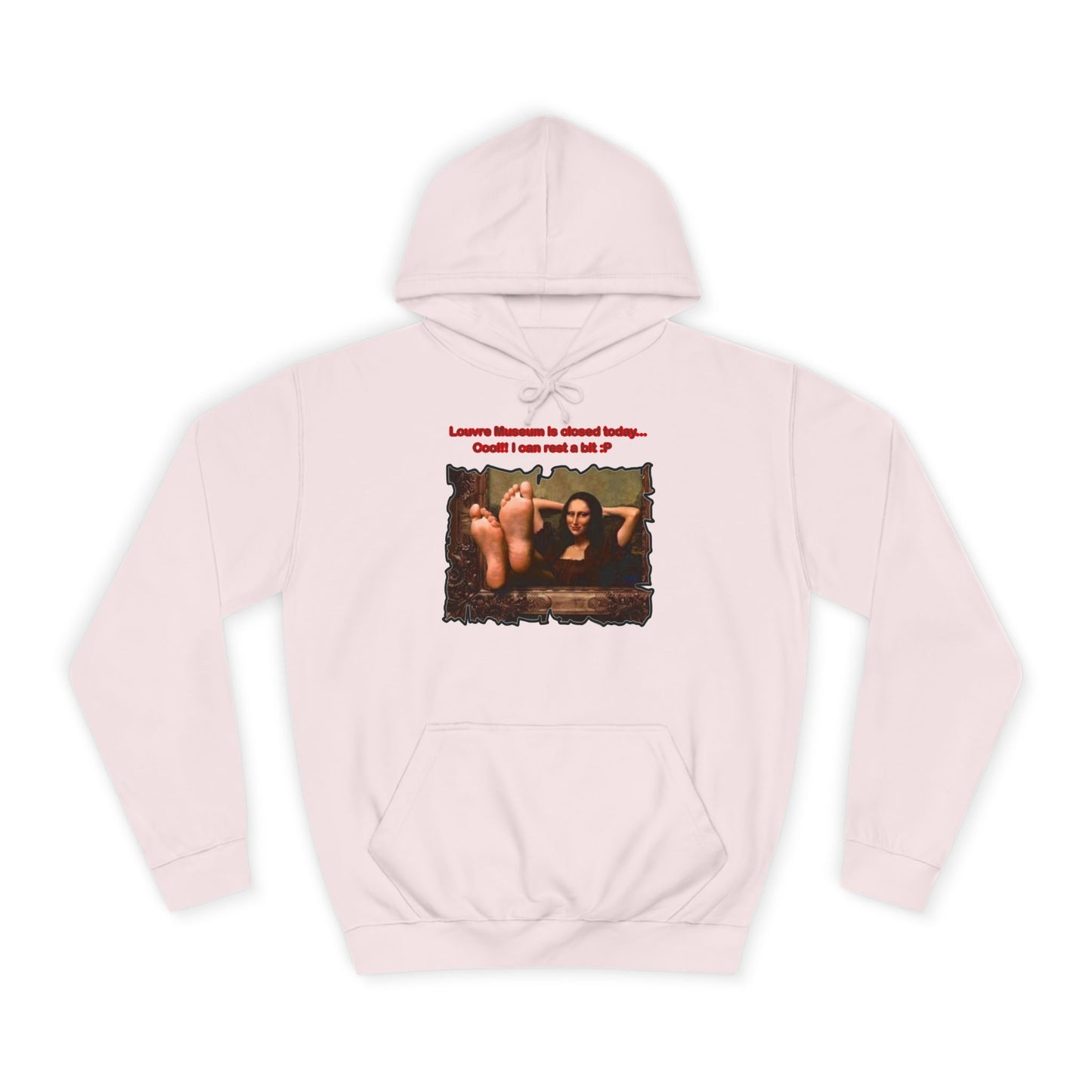 Get Yours Now -- Mischievous Playful Mona Lisa (Hoodie - Cozy and Durable)