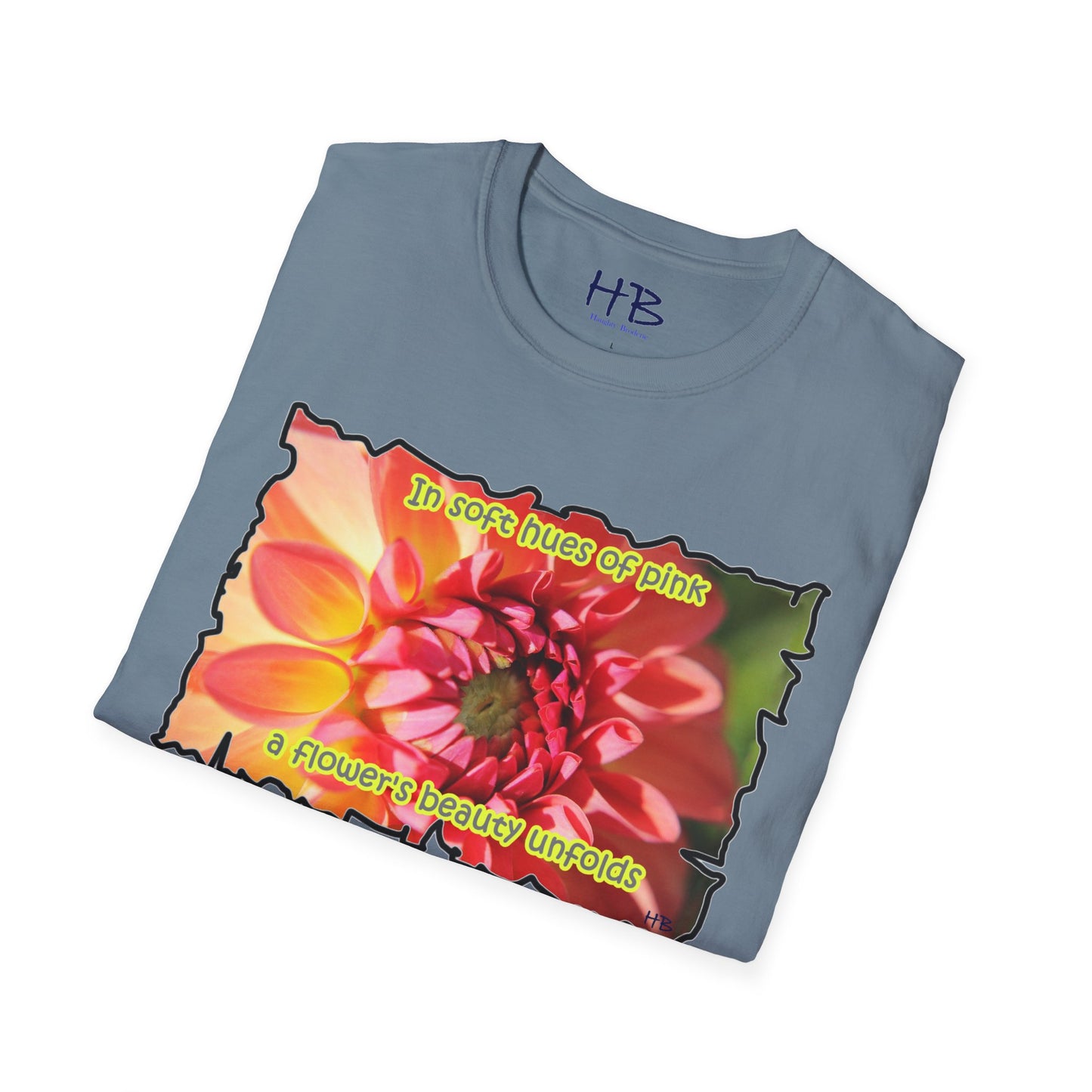 Experience the gentle allure as a pink flower gracefully reveals its exquisite beauty in soft shades of pink