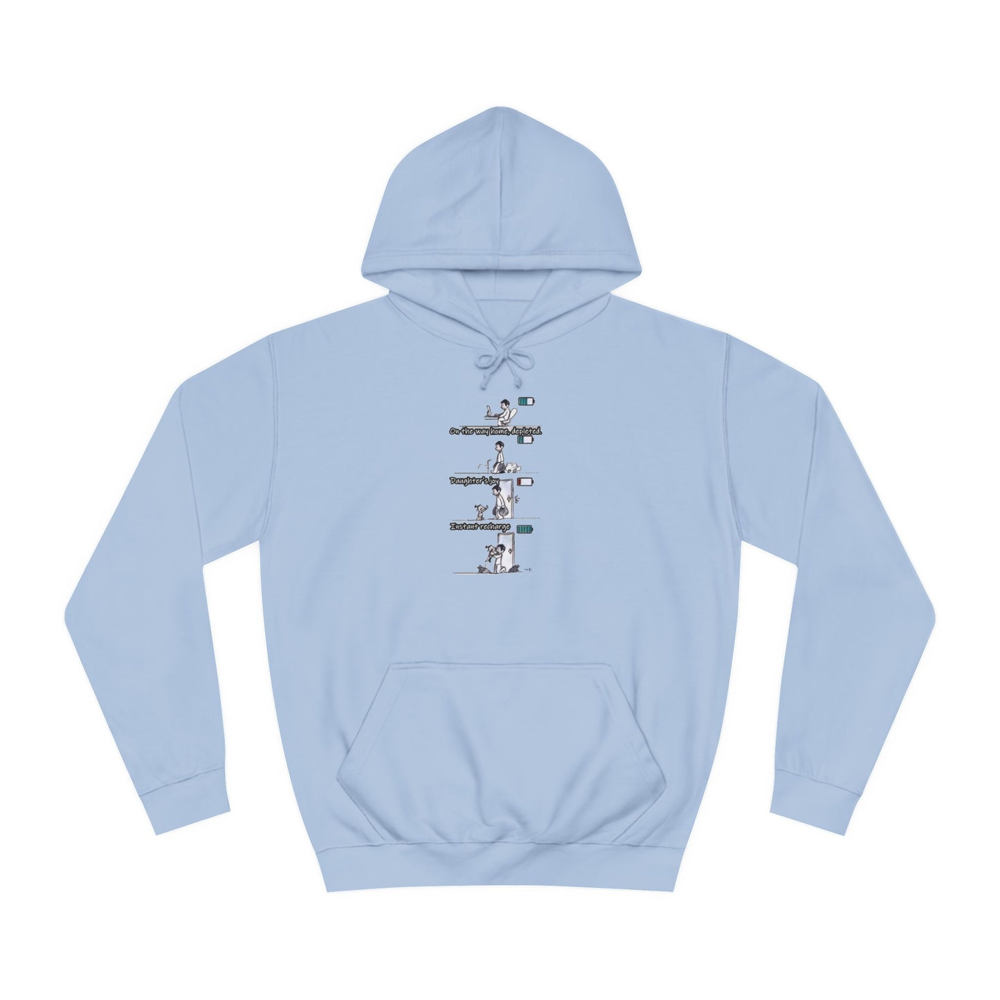 Get Yours Now -- Life's Canvas Daily Energies Unleashed; Day in, Day Out From Office to Home using Threads of Resilience (Hoodie - Cozy and Durable)