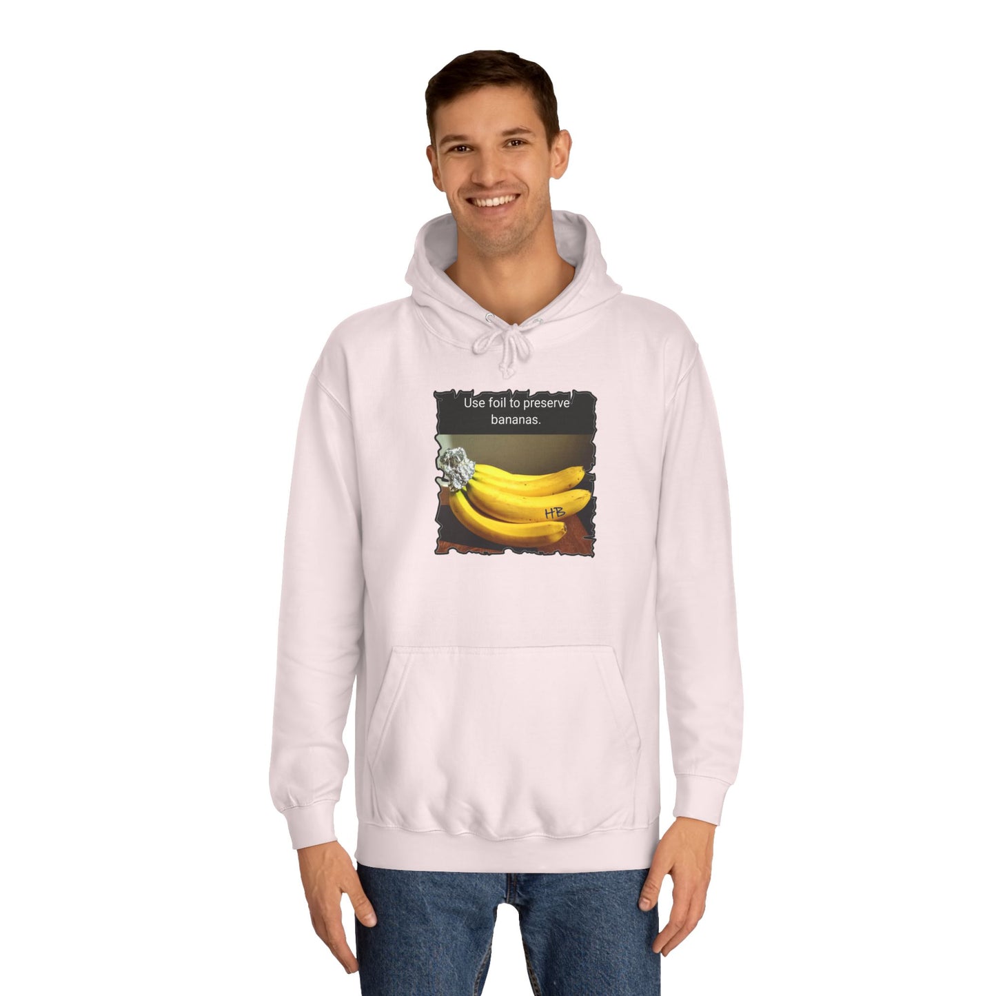 Use foil to preserve a banana (Hoodie - Cozy and Durable)