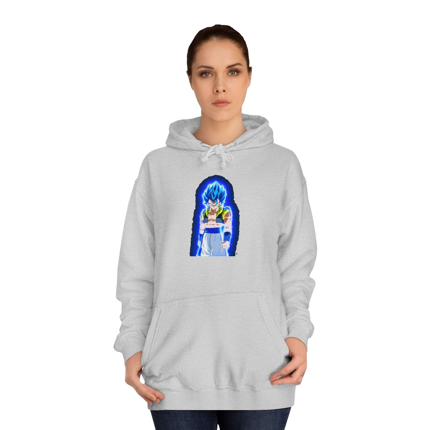 Superhero in Blue in max level (Hoodie - Cozy and Durable)