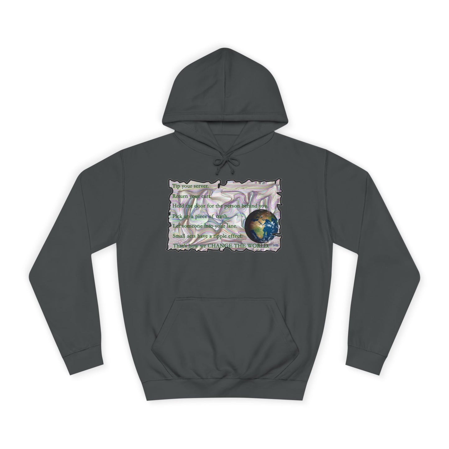 Take Action to Change the World Ripple Effect (Hoodie - Cozy and Durable)