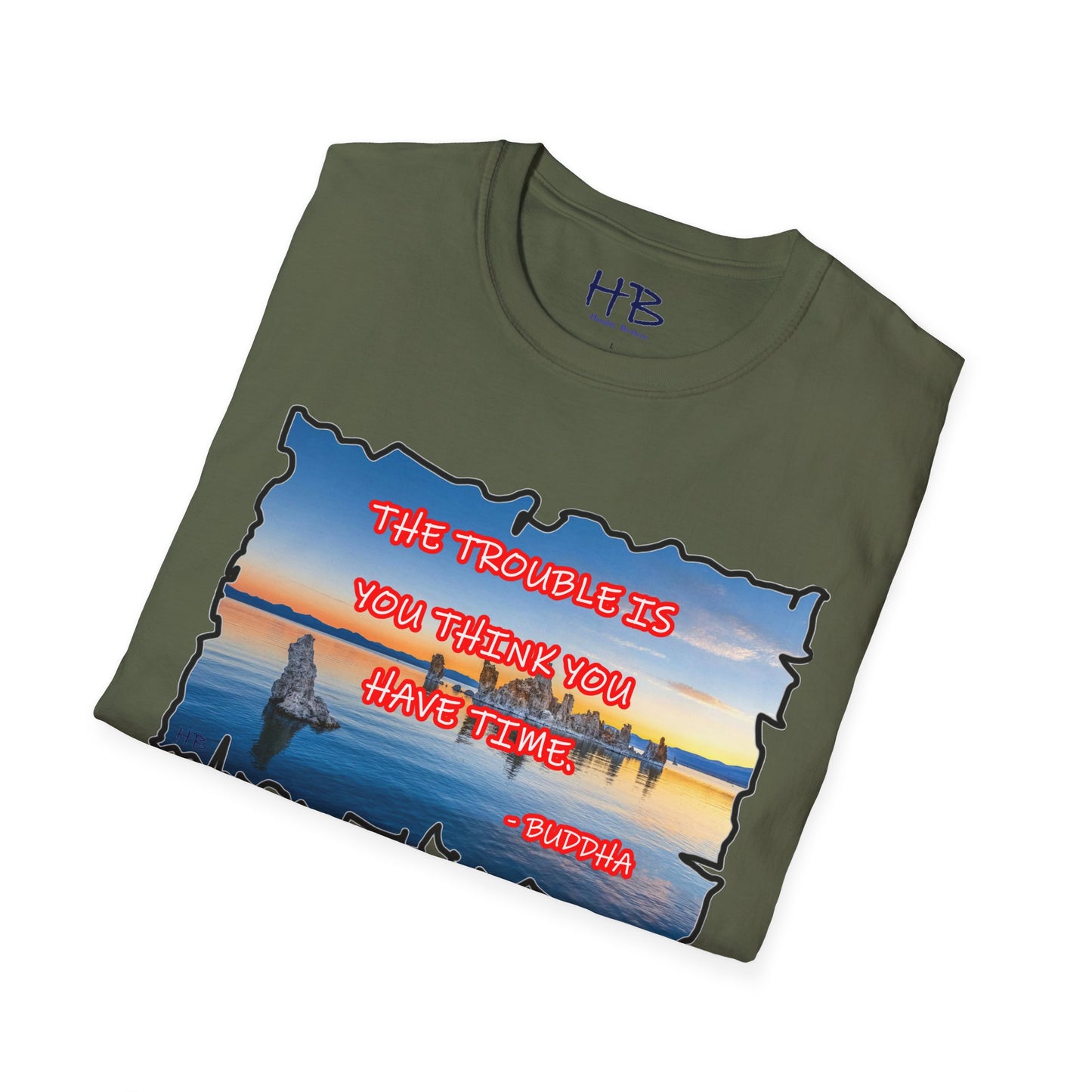 Buddha's Timeless Horizon Harmony; Philosophical Mirage Ethereal Lake Sunset Discourse 3