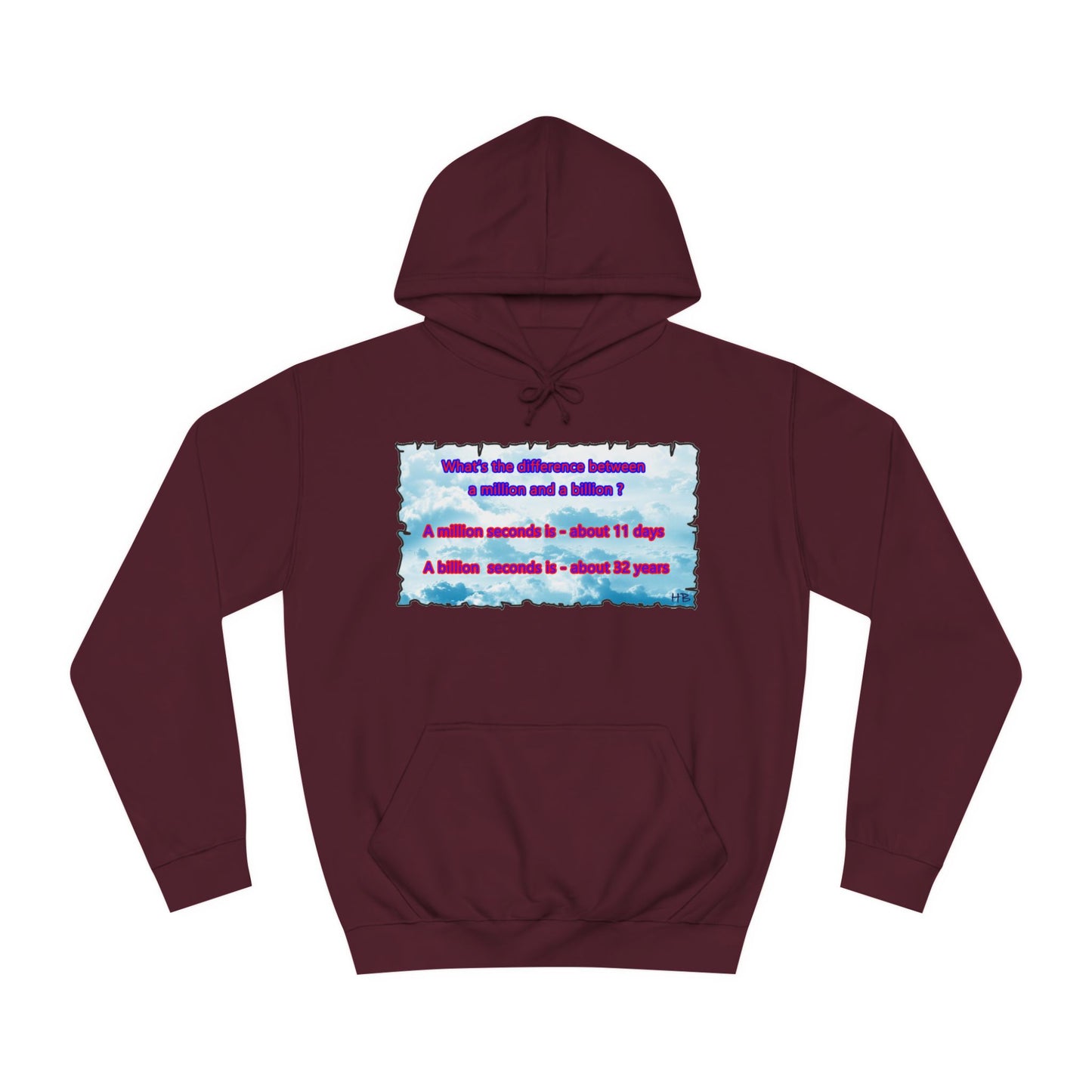 Get Yours Now -- Difference between million and billion calculated in seconds (Hoodie - Cozy and Durable)
