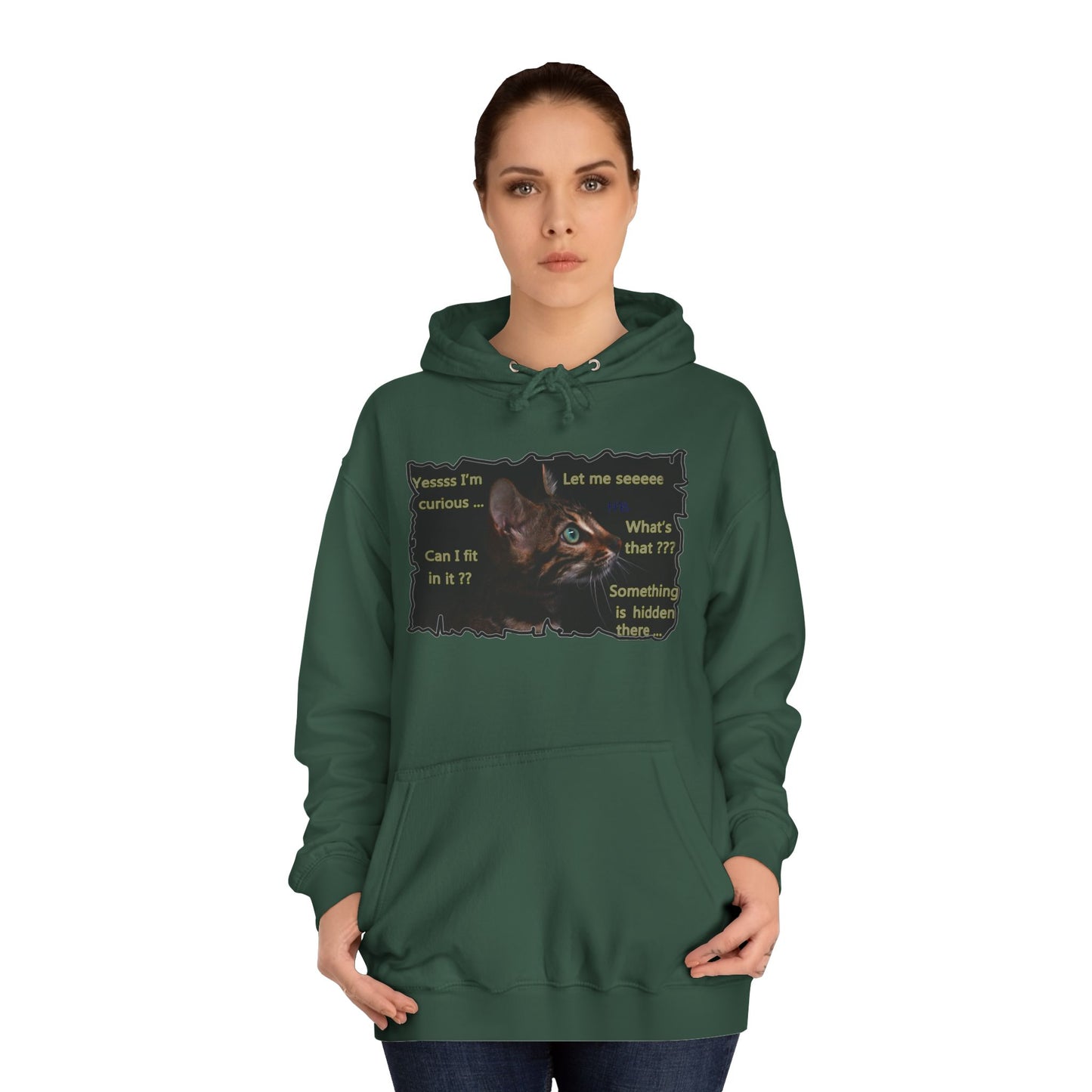 Get Yours Now -- Kitten curiosity and care free (Hoodie - Cozy and Durable)