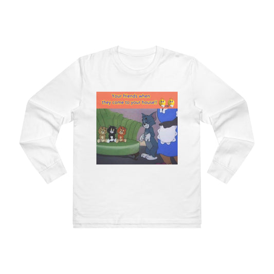 Tom and his innocent looking little friends in front of Mammy (Men's Base Longsleeve Tee - All-Season Wear)