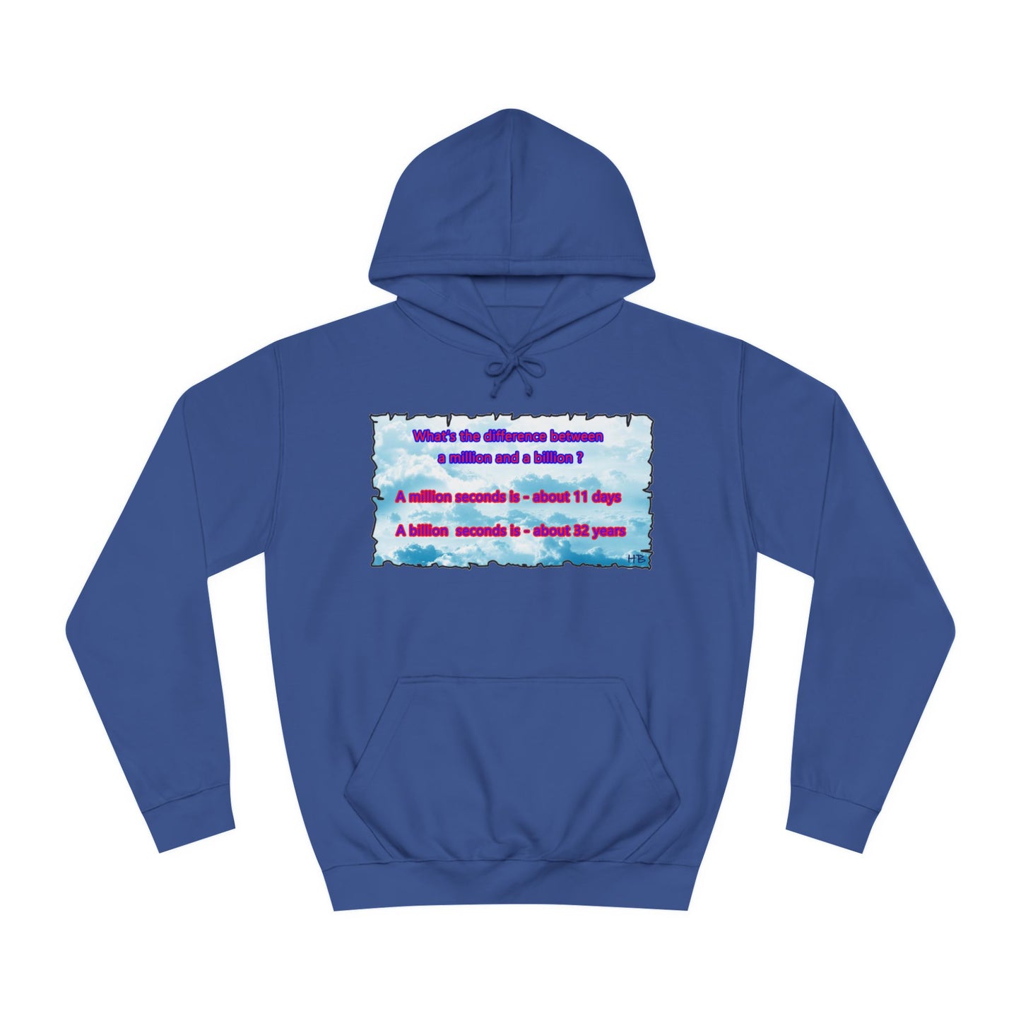 Get Yours Now -- Difference between million and billion calculated in seconds (Hoodie - Cozy and Durable)