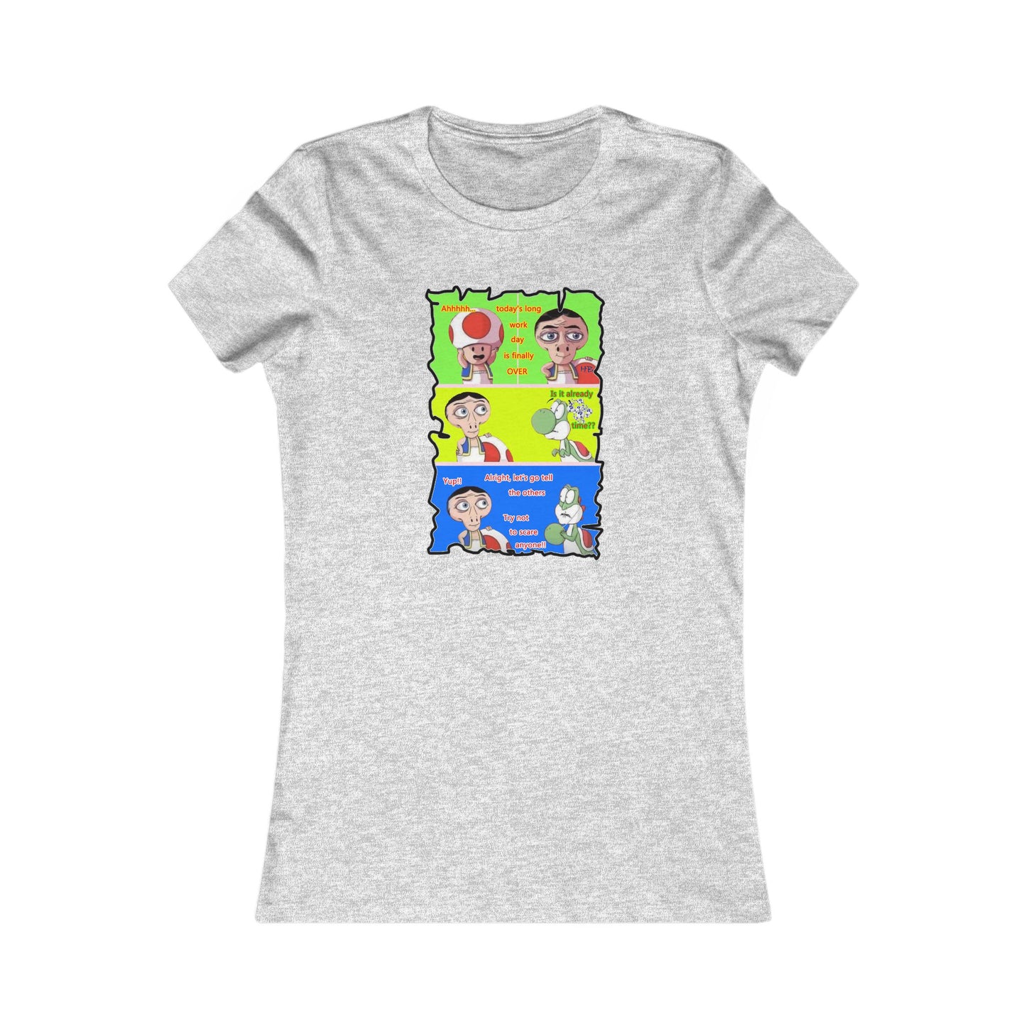 Everyone's favorite childhood characters Toad & Yogi never seen before (Women - Premium Cotton Tee)