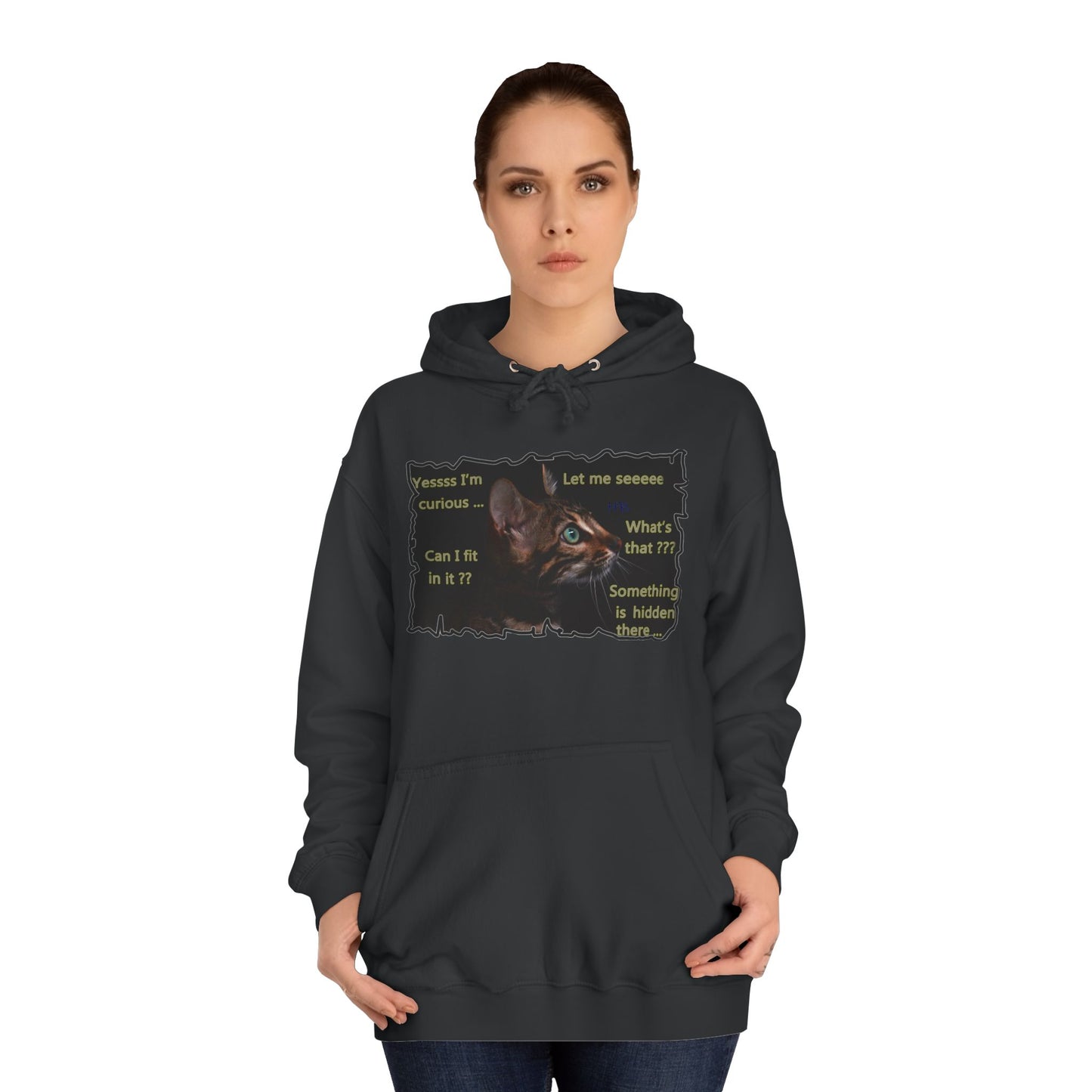 Get Yours Now -- Kitten curiosity and care free (Hoodie - Cozy and Durable)
