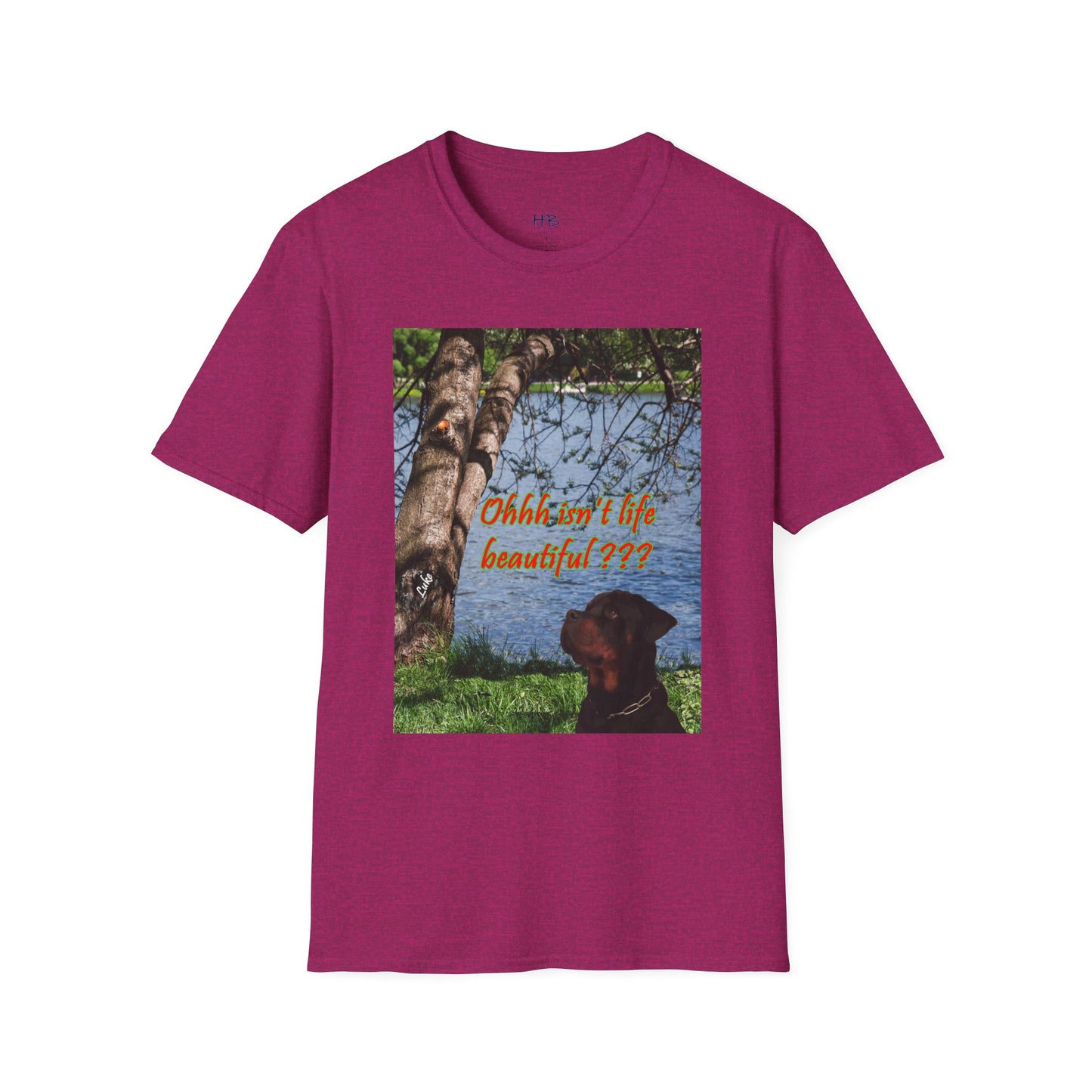 Luke the Rothweiler pondering on how life is beautiful