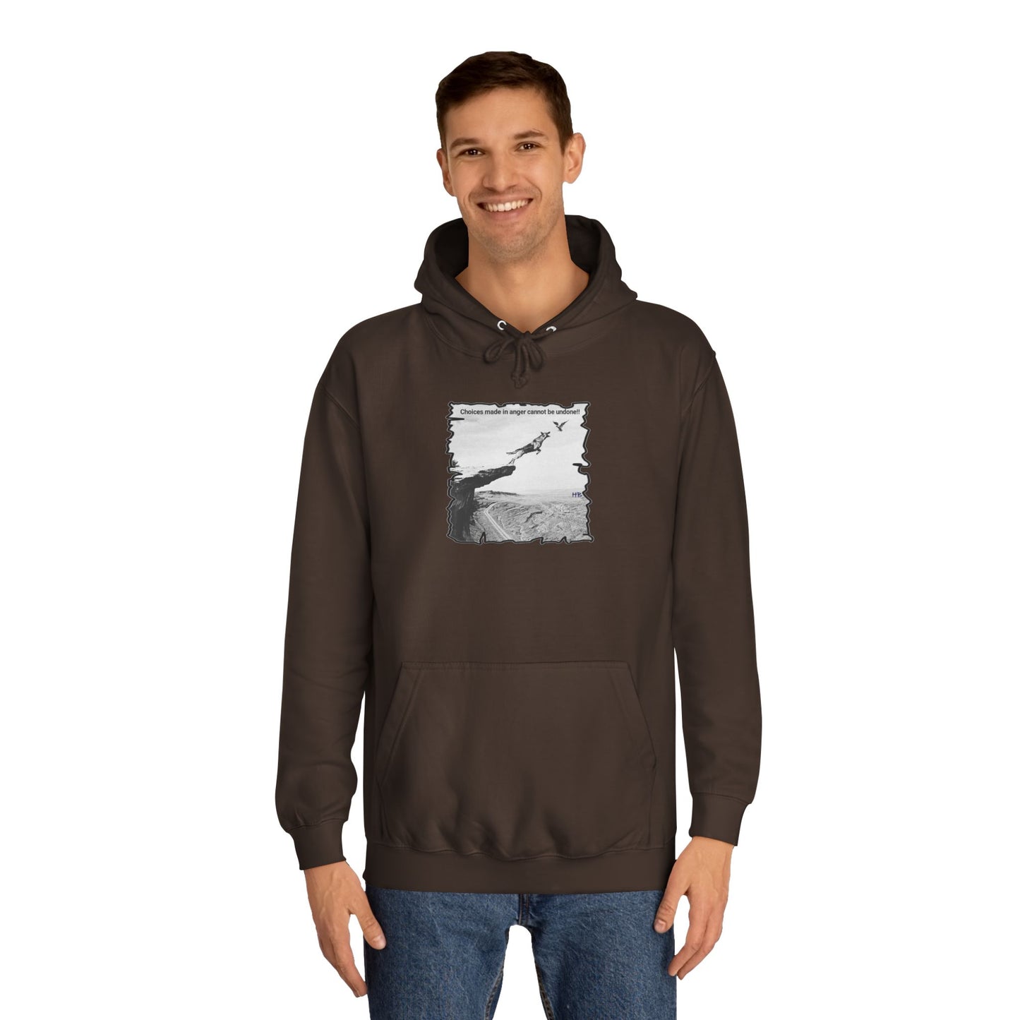 UnWise Woof Cliffhanger Choice Anger's Edge (Hoodie - Cozy and Durable)