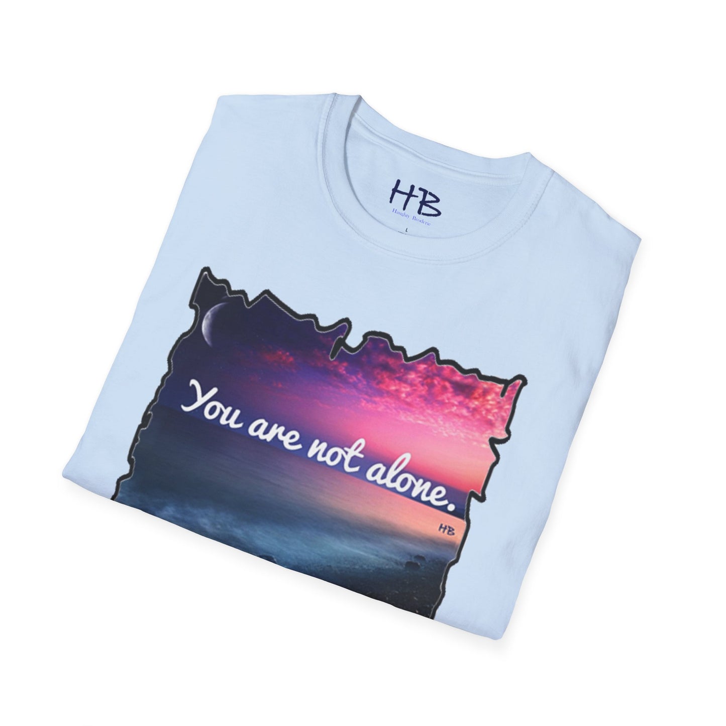 Radiating Hope: A Crescent Moon in the Blushing Sky: You are not alone