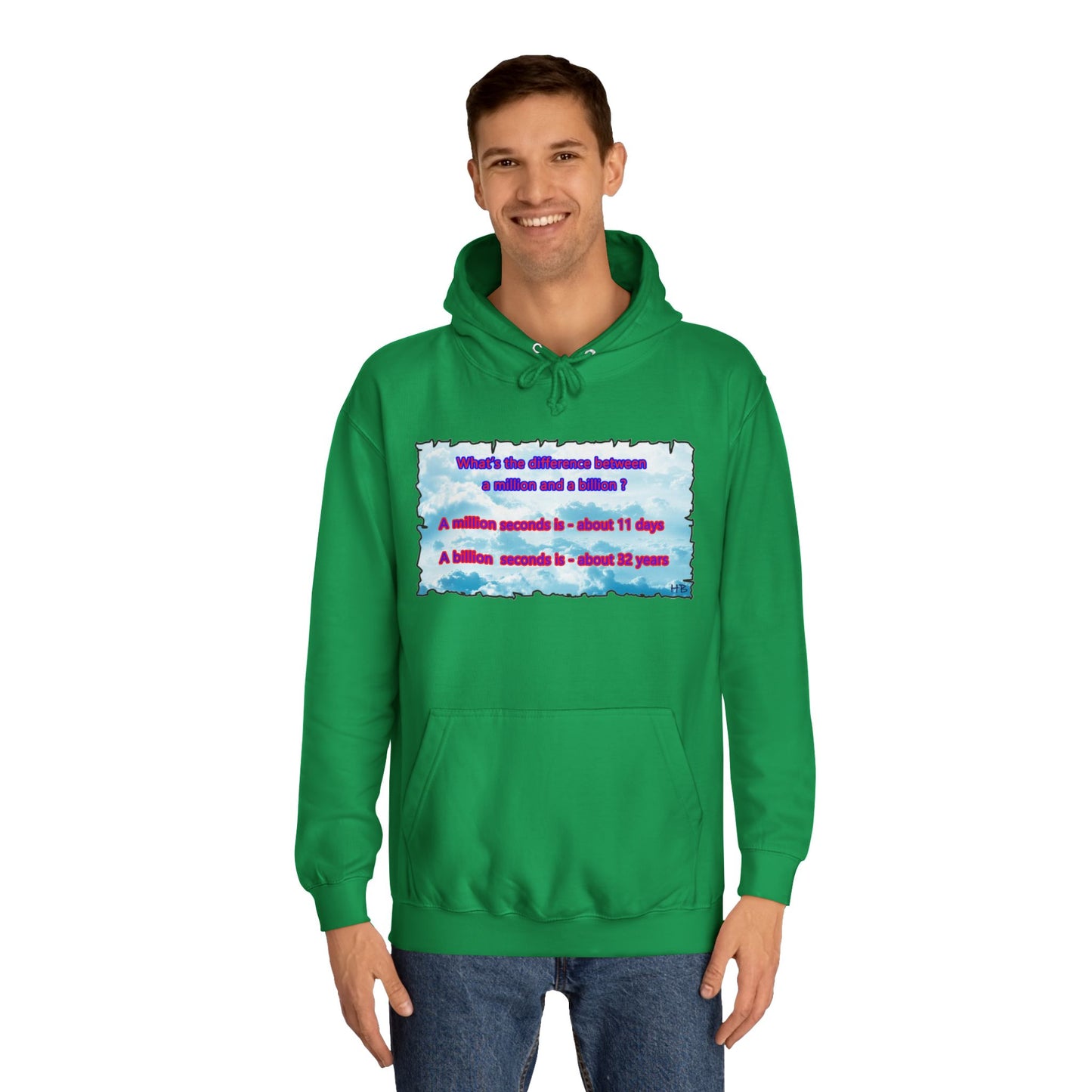 Get Yours Now -- Difference between million and billion calculated in seconds (Hoodie - Cozy and Durable)