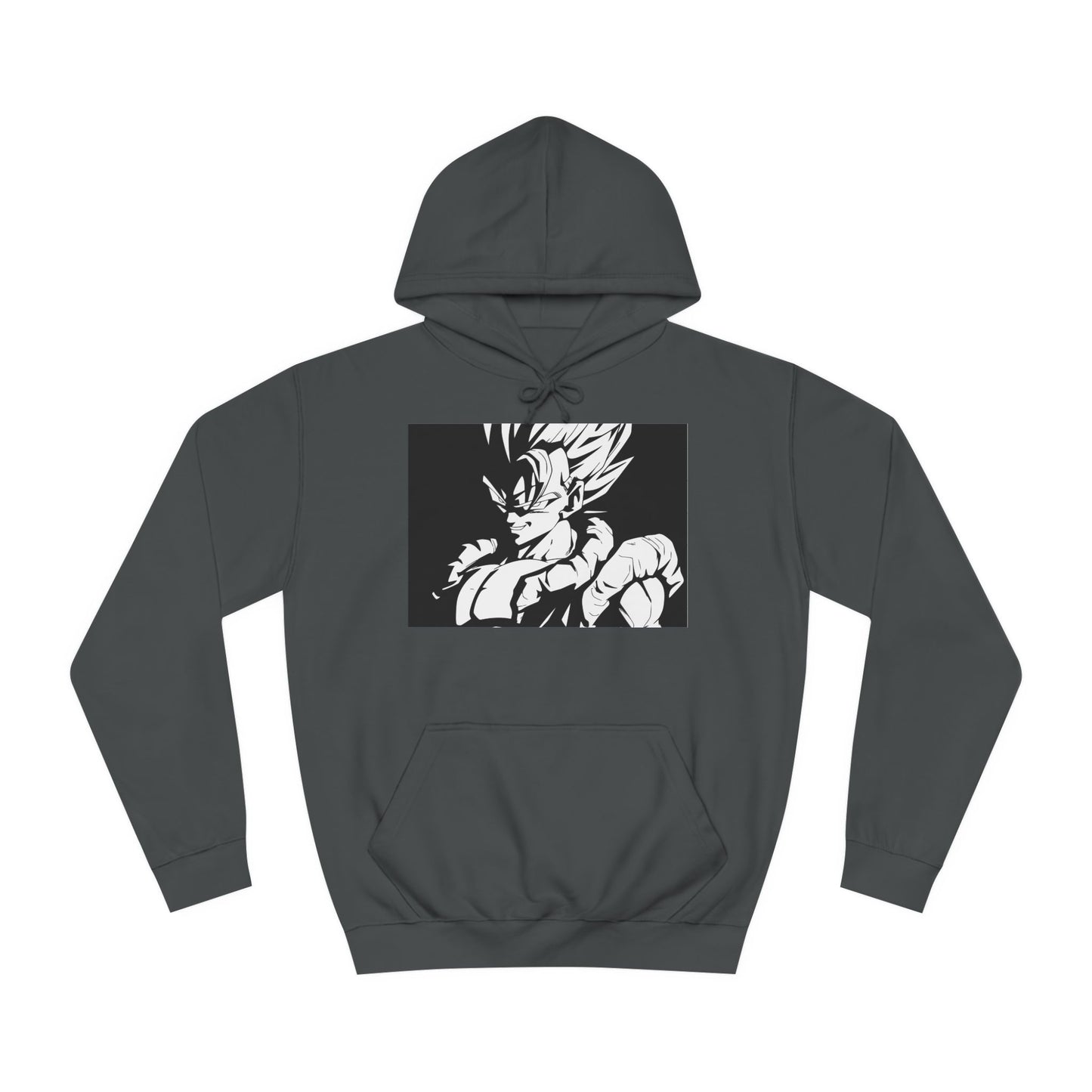 Get Yours Now -- Japanese Superhero anime in black and white (Hoodie - Cozy and Durable)