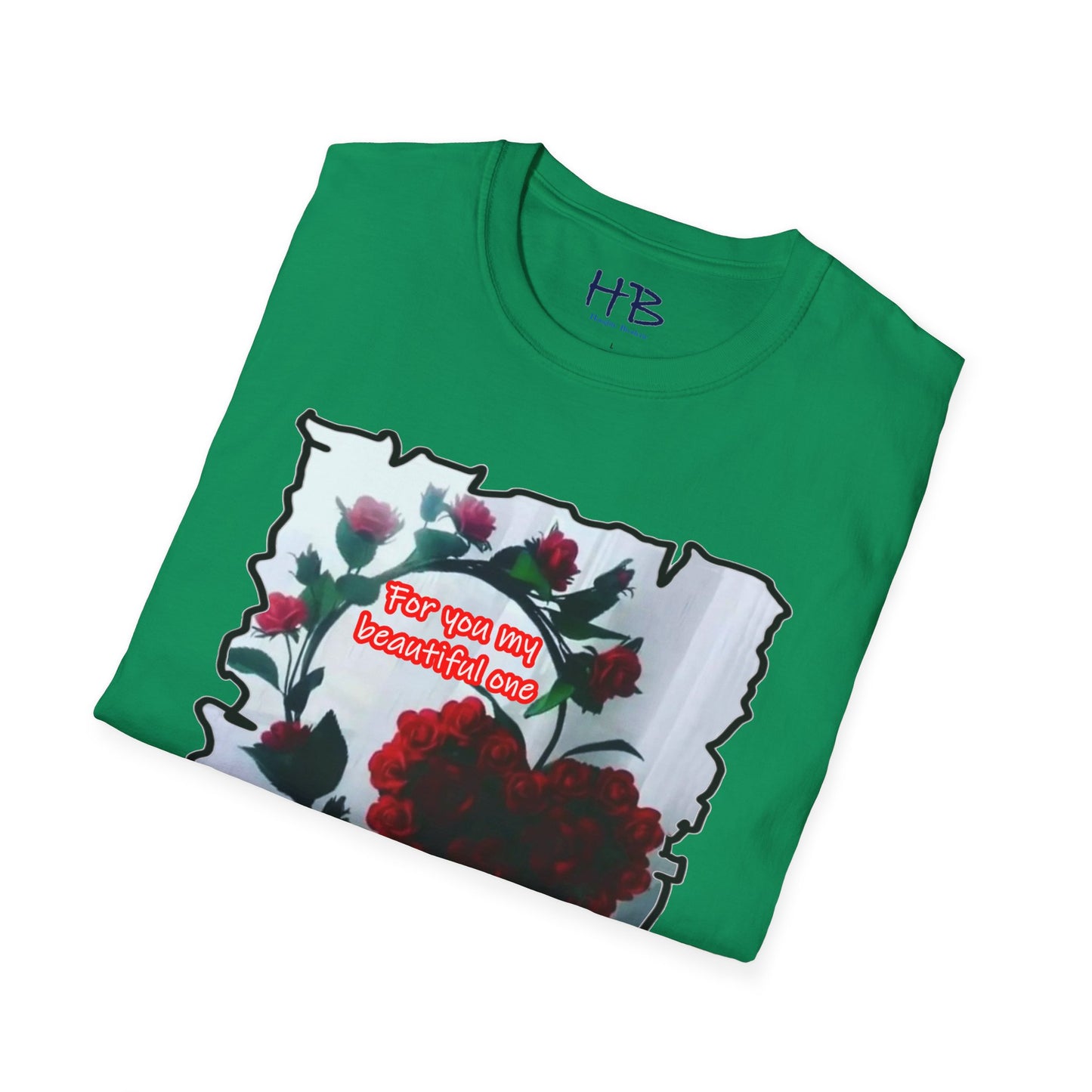 A Botanical Elegance Wearable Ode to Love; A Red Heart Rhapsody Floral Symphony Romantic Reverie