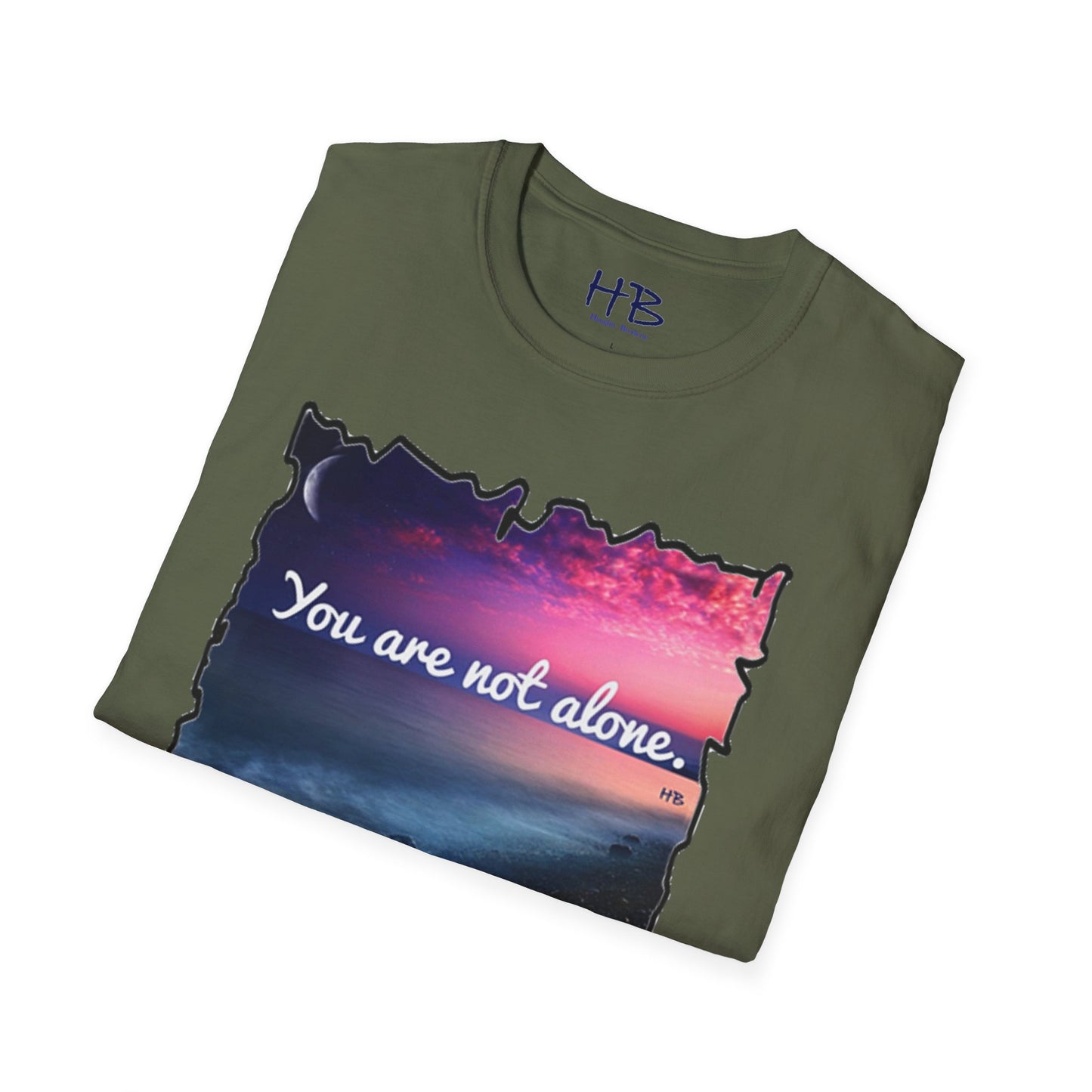 Radiating Hope: A Crescent Moon in the Blushing Sky: You are not alone