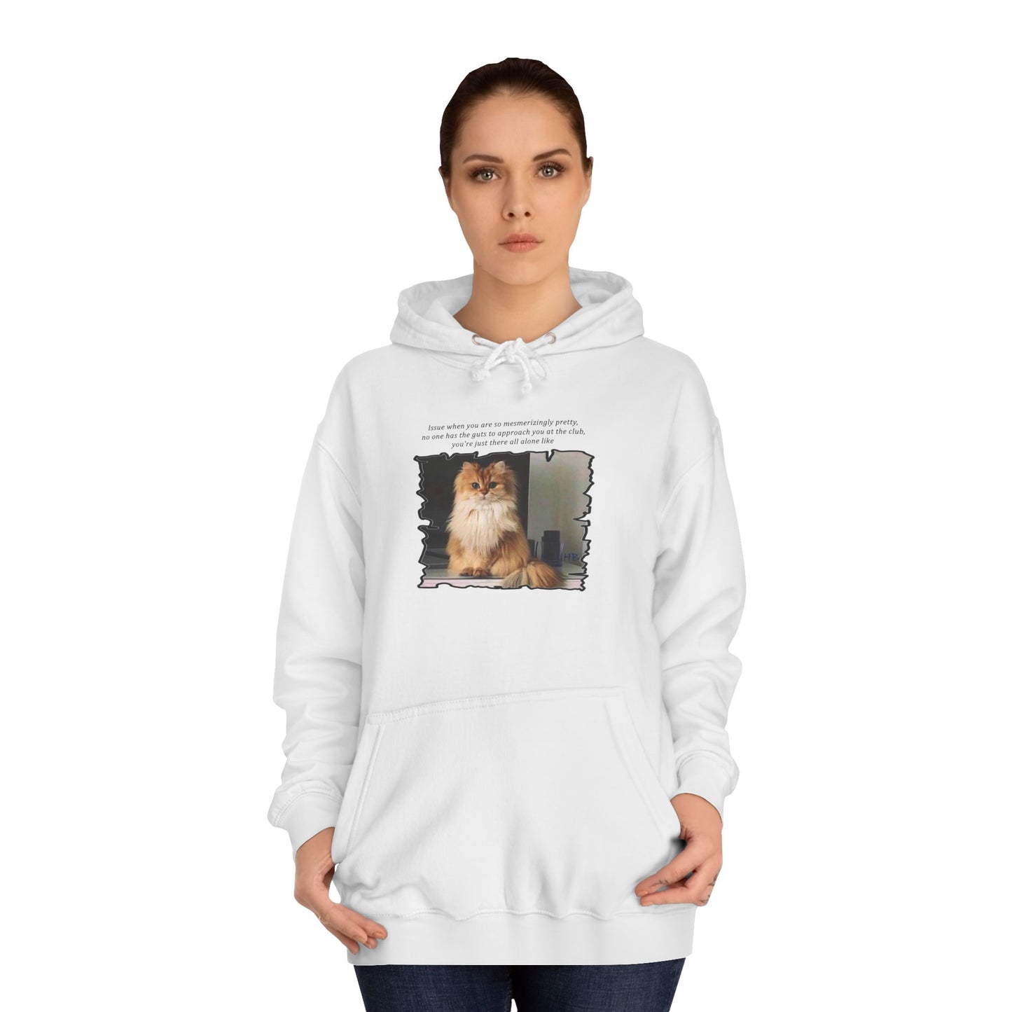 Get Yours Now -- Mesmerizing Lonely Kitty (Hoodie - Cozy and Durable)