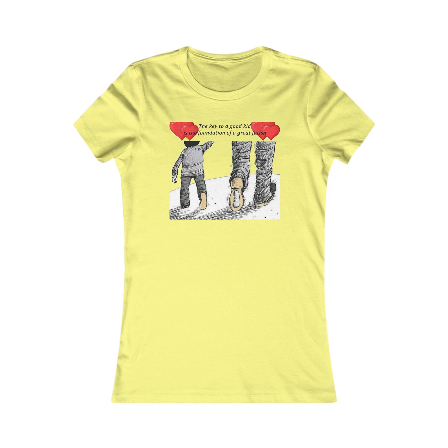 True Fathers, Hand in Hand, Size of Mentorship Love (Women - Premium Cotton Tee)