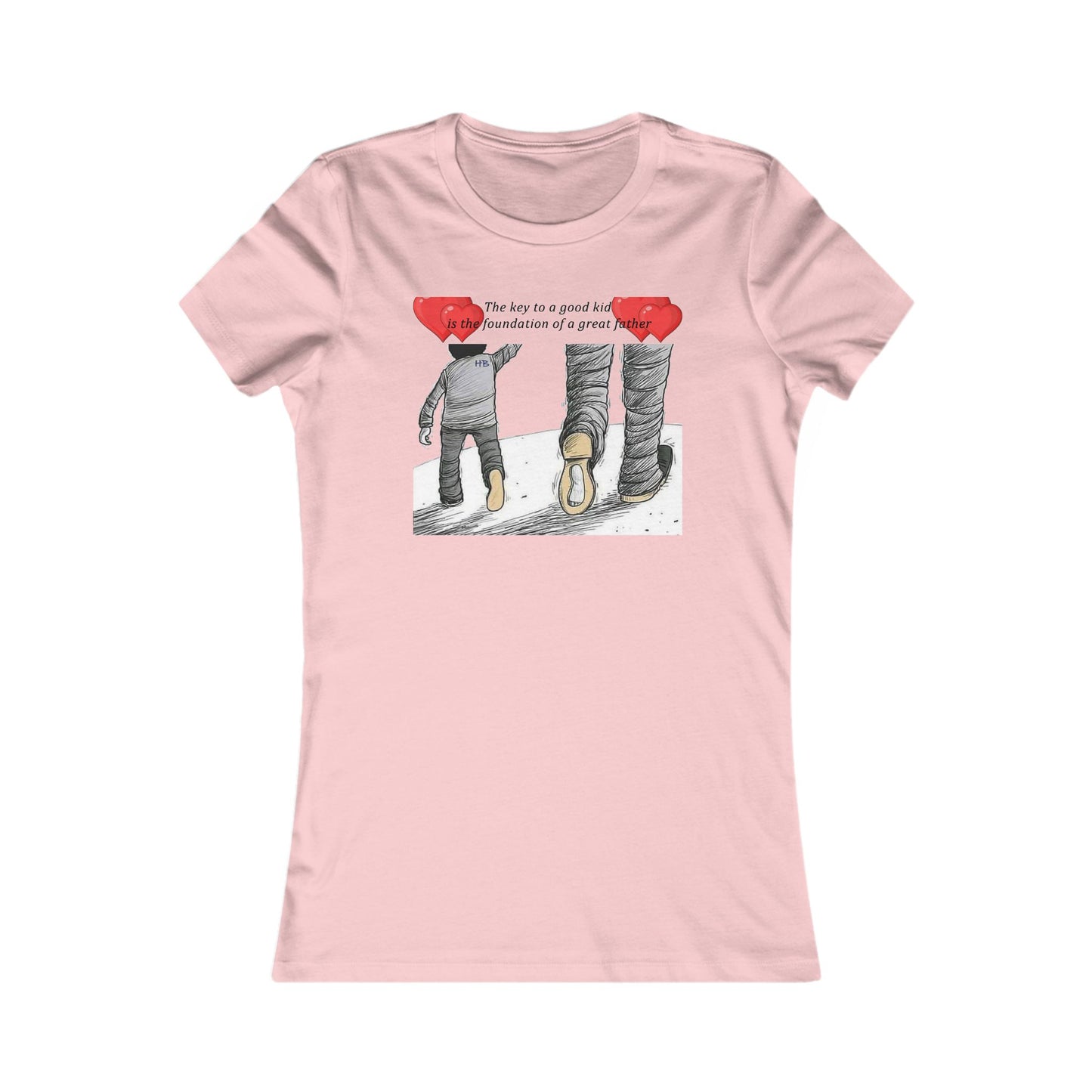 True Fathers, Hand in Hand, Size of Mentorship Love (Women - Premium Cotton Tee)