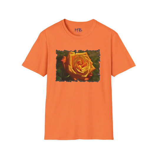 Blossoming Splendor: The Majestic Orange Rose Tee Shirt