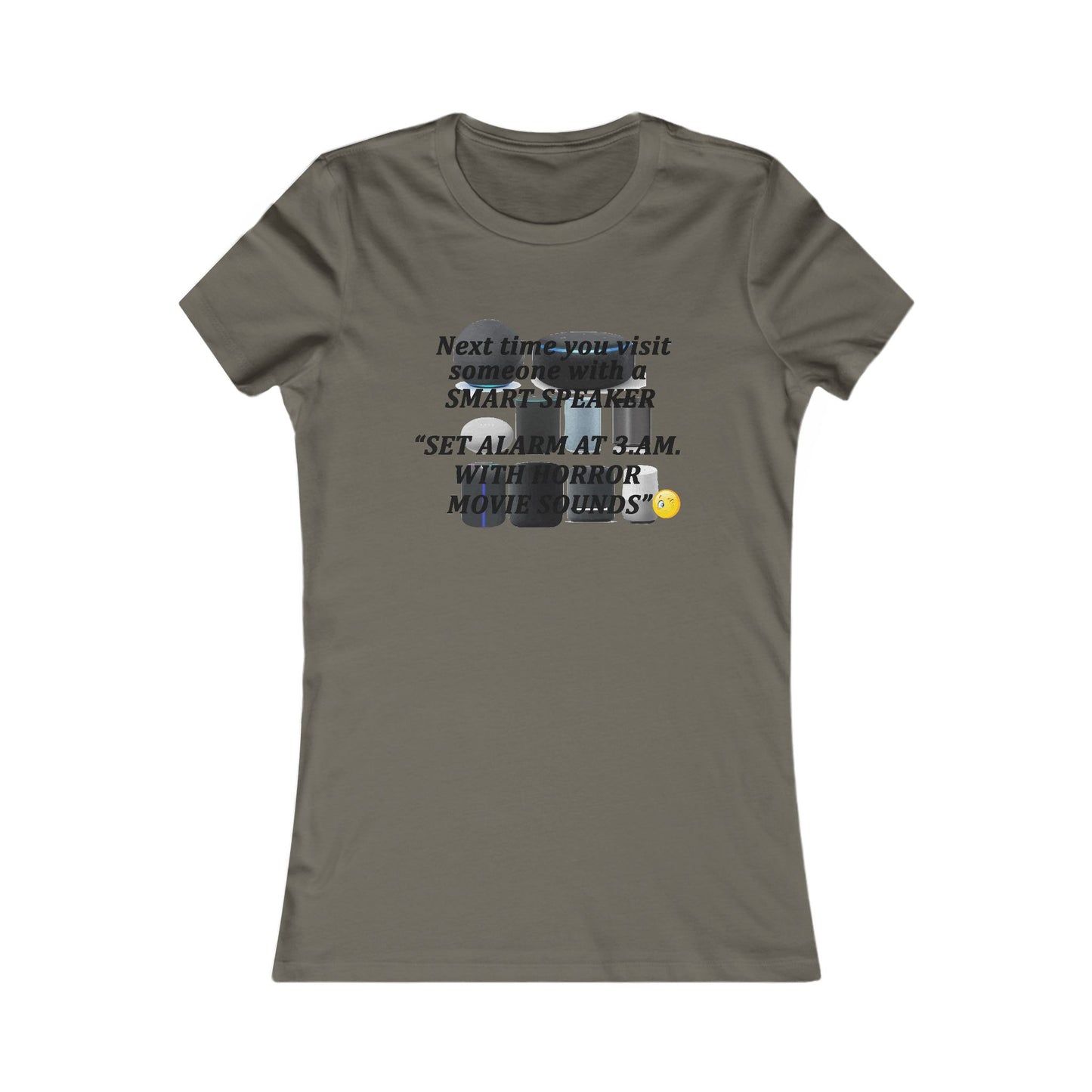 3 AM Horror movie sound (Women - Premium Cotton Tee)