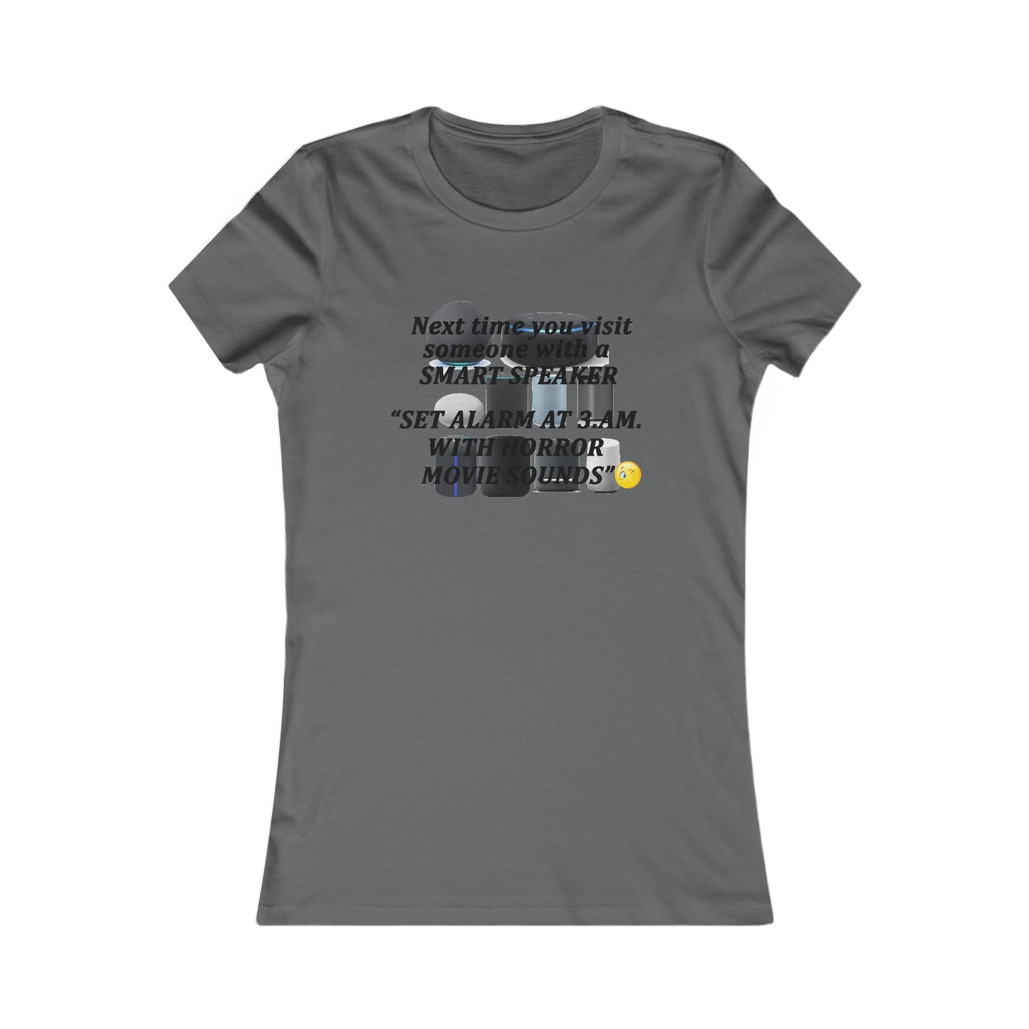 3 AM Horror movie sound (Women - Premium Cotton Tee)