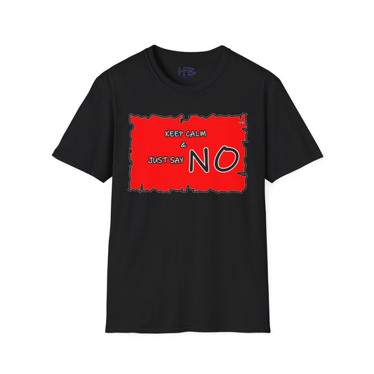 The Fearless Bold Red Attire with a Powerful Message; The 'NO' Declaration