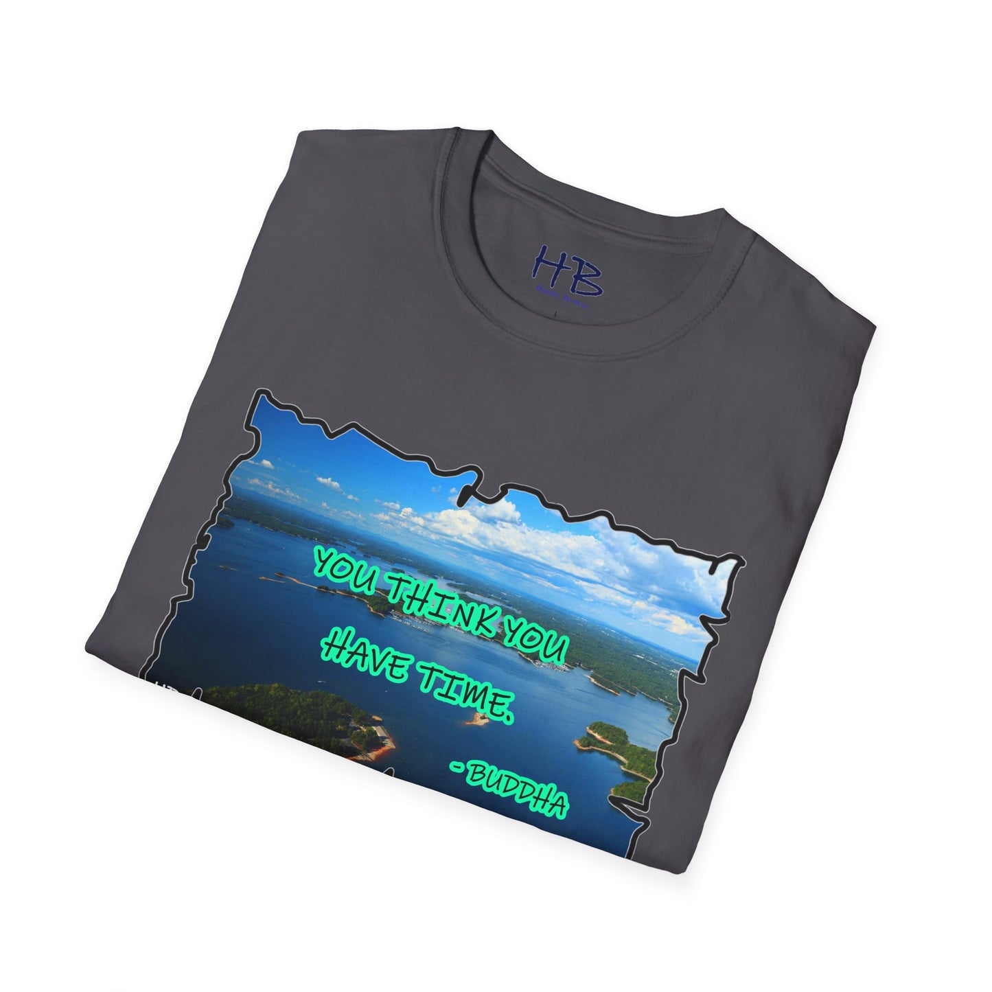 Buddha's Timeless Horizon Harmony; Philosophical Mirage Ethereal Lake Sunset Discourse 6