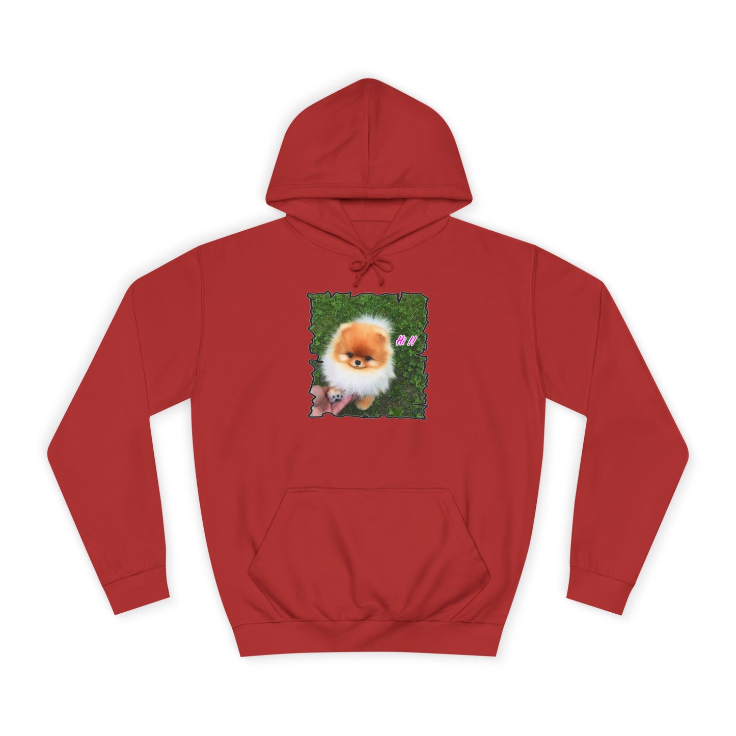 "Hi !!" Tiny adorable Bichon Maltese (Hoodie - Cozy and Durable)