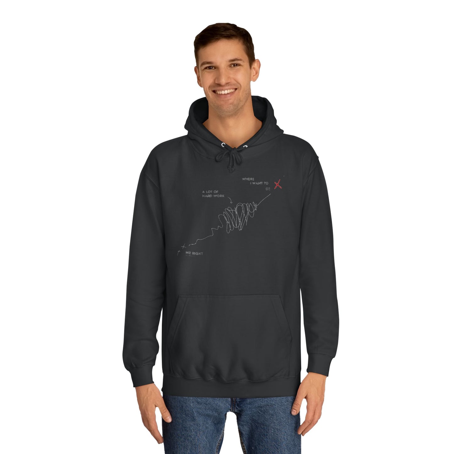 Triumph Trail Journey to Success with No Pain, No Gain (Hoodie - Cozy and Durable)